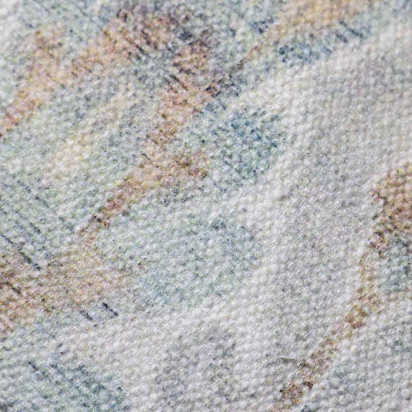 Jharokha Ikat digital printed cotton cushion cover by Obeetee - detail view