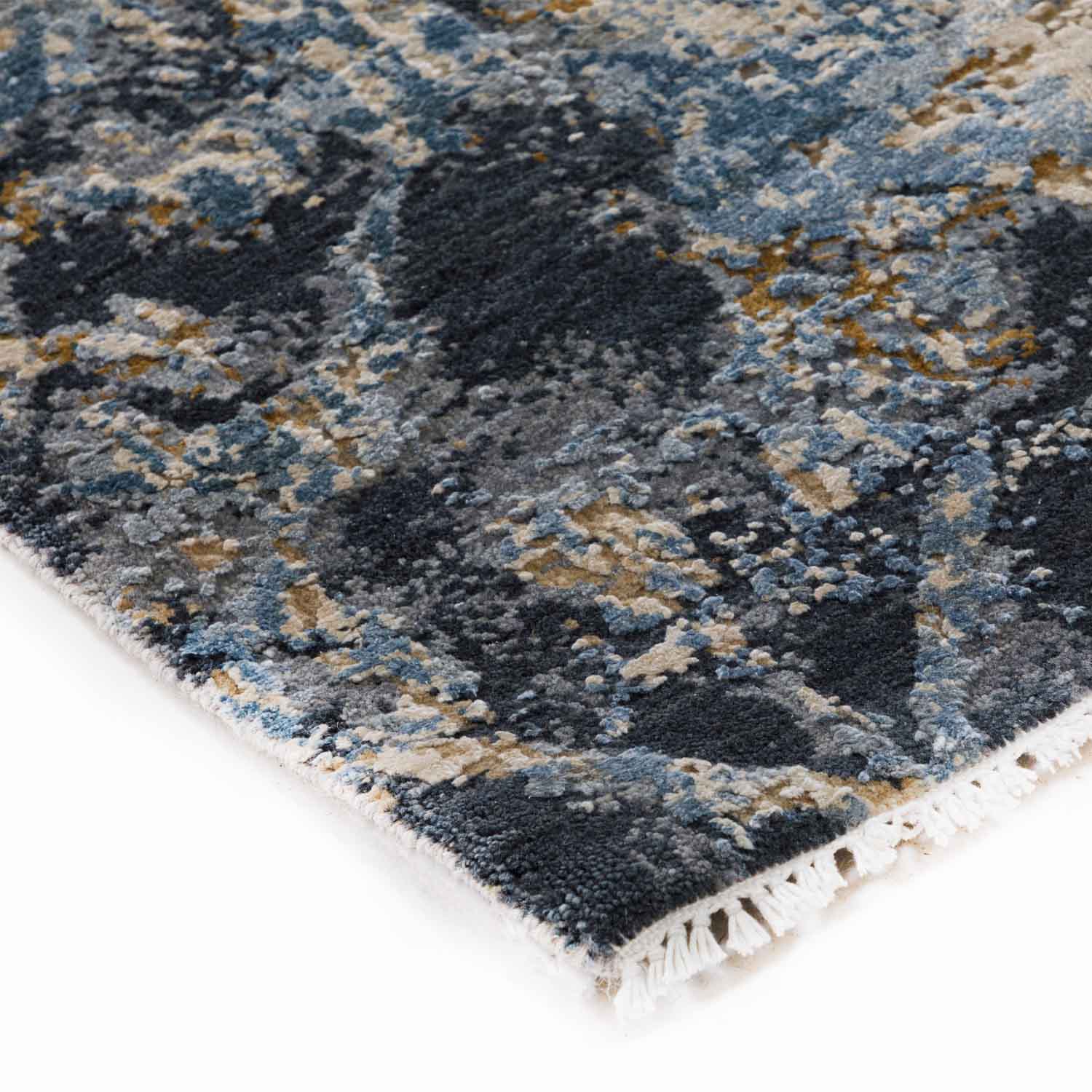 Badhshahi Hand knotted Woollen And Silk Rug