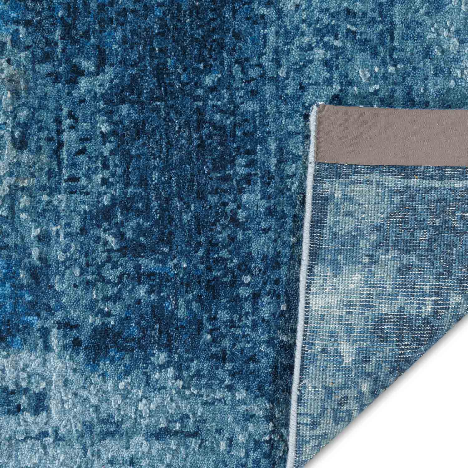 Azure Hand Knotted Woollen And Silk Rug