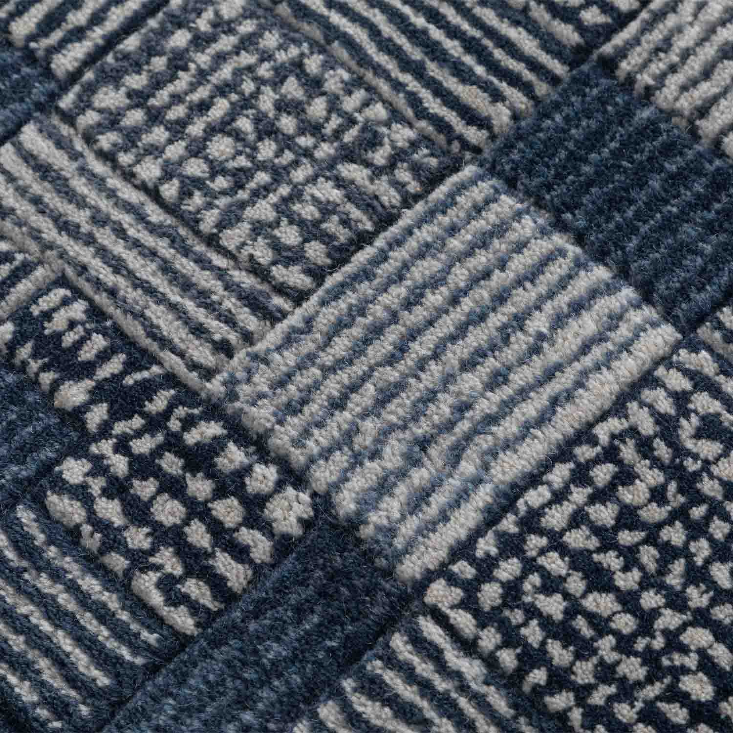 Blurred Amalgamations Hand Tufted Woollen Rug By Shripal Munshi