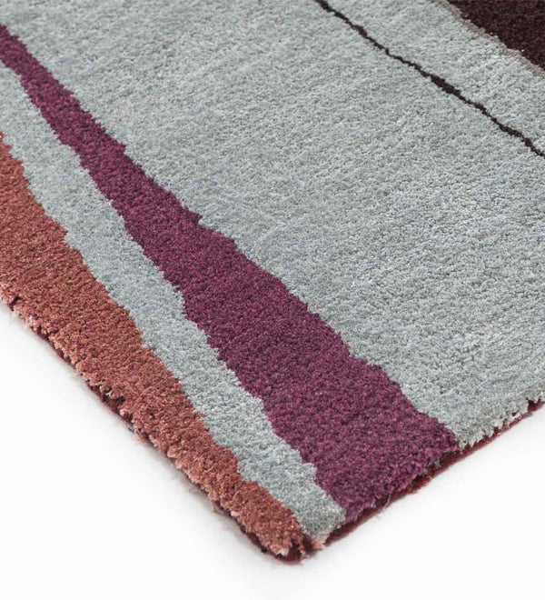 Psychedelic Fragments Hand Tufted Woollen And Viscose Rug By Shripal Munshi