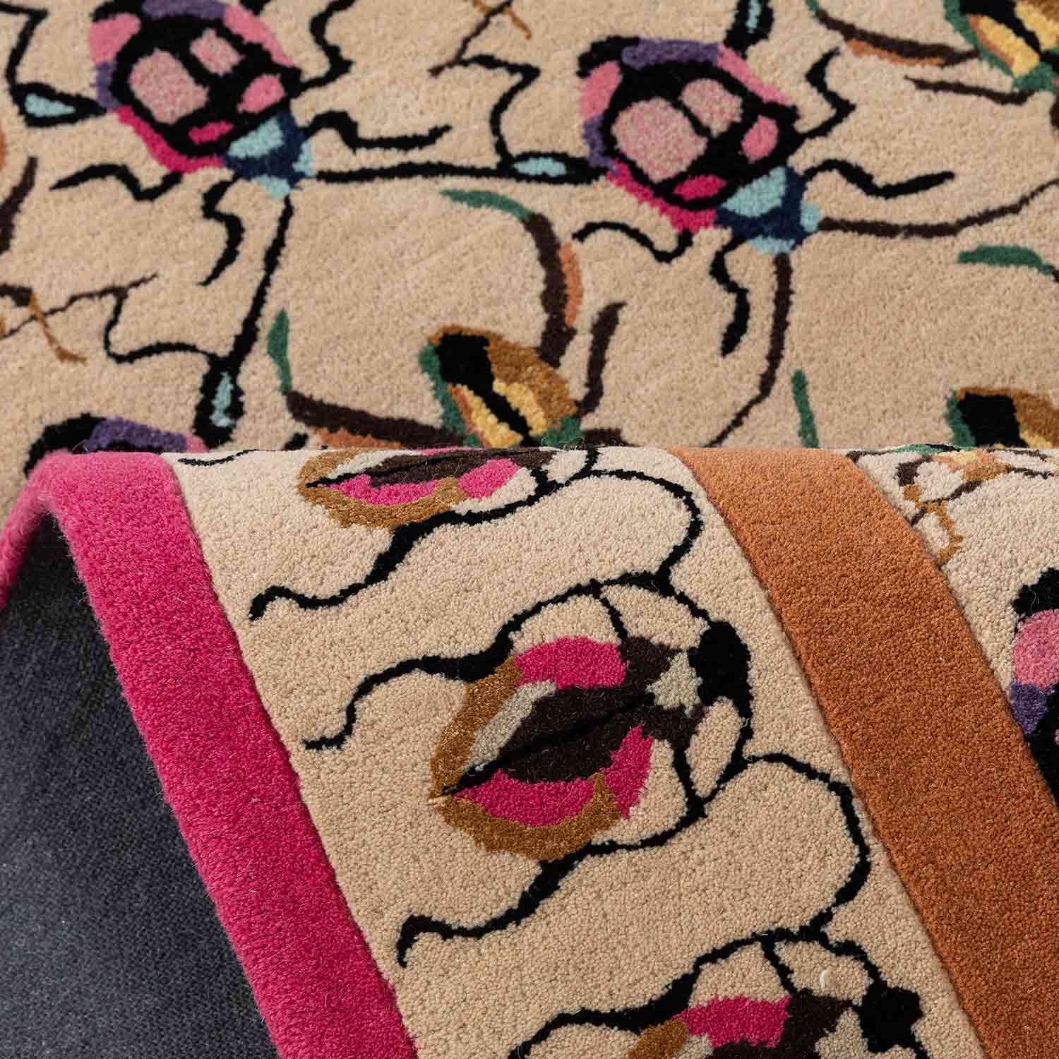 Mughal Jaal Hand Tufted Woollen And Viscose Rug By Varun Rana