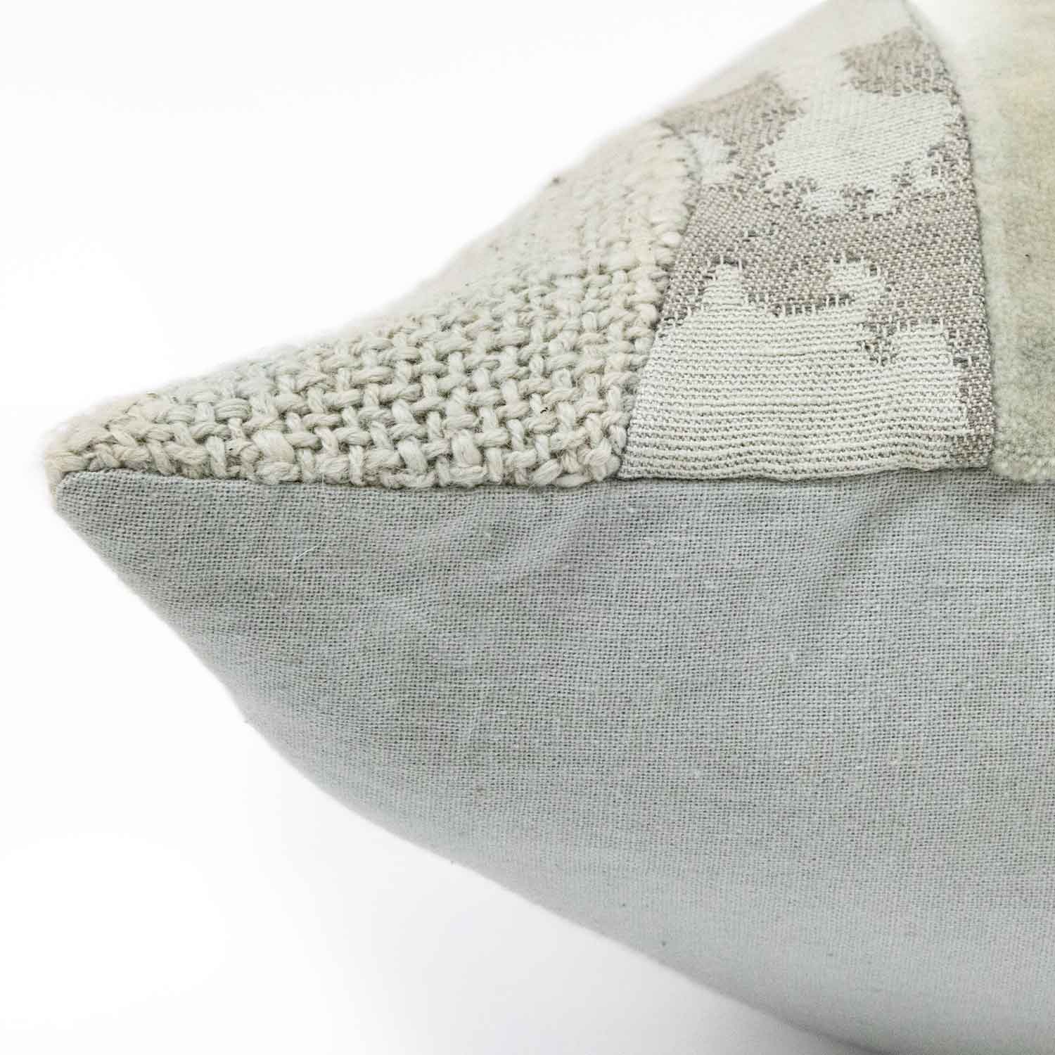 Cotton multi textured Variant Lumber Cushion Cover