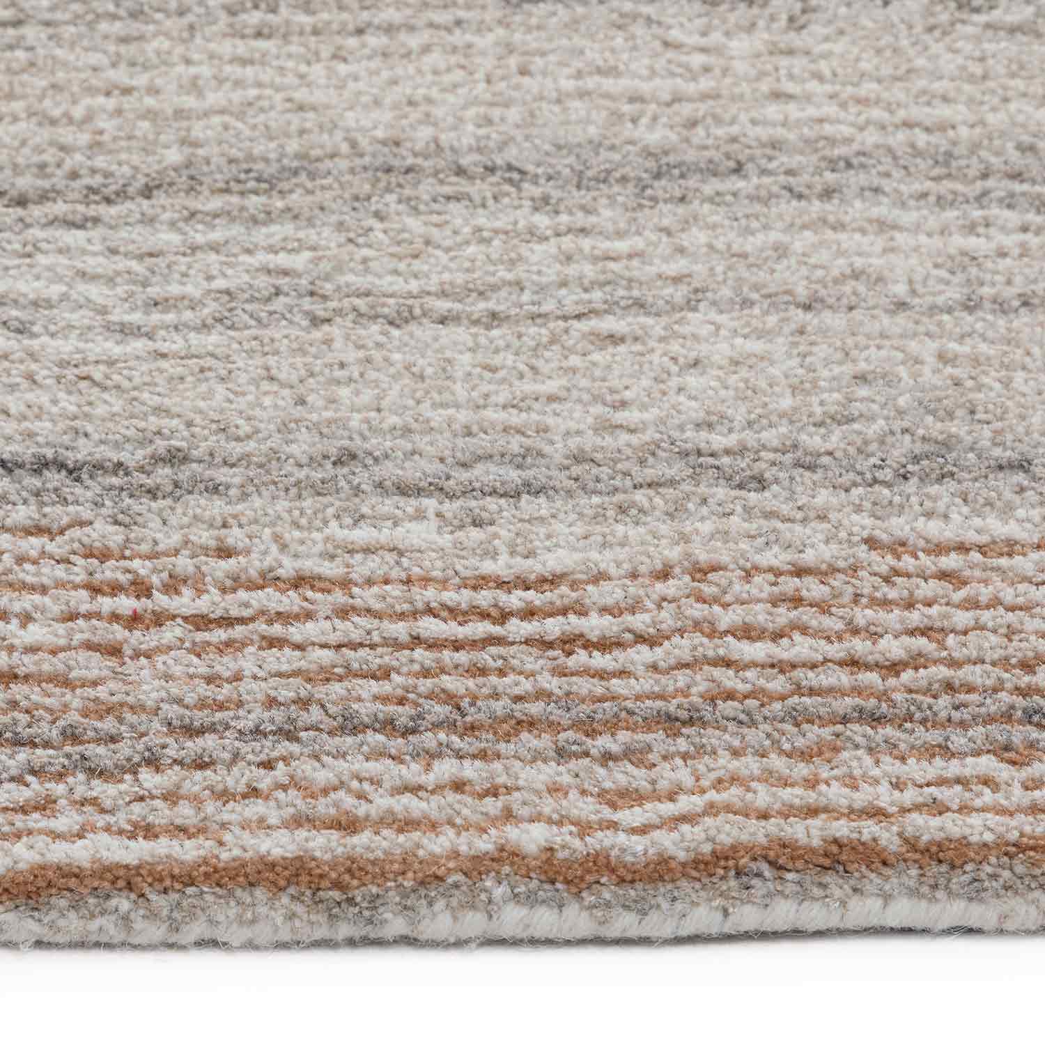 Bronze Hand Tufted Woollen And Viscose Rug