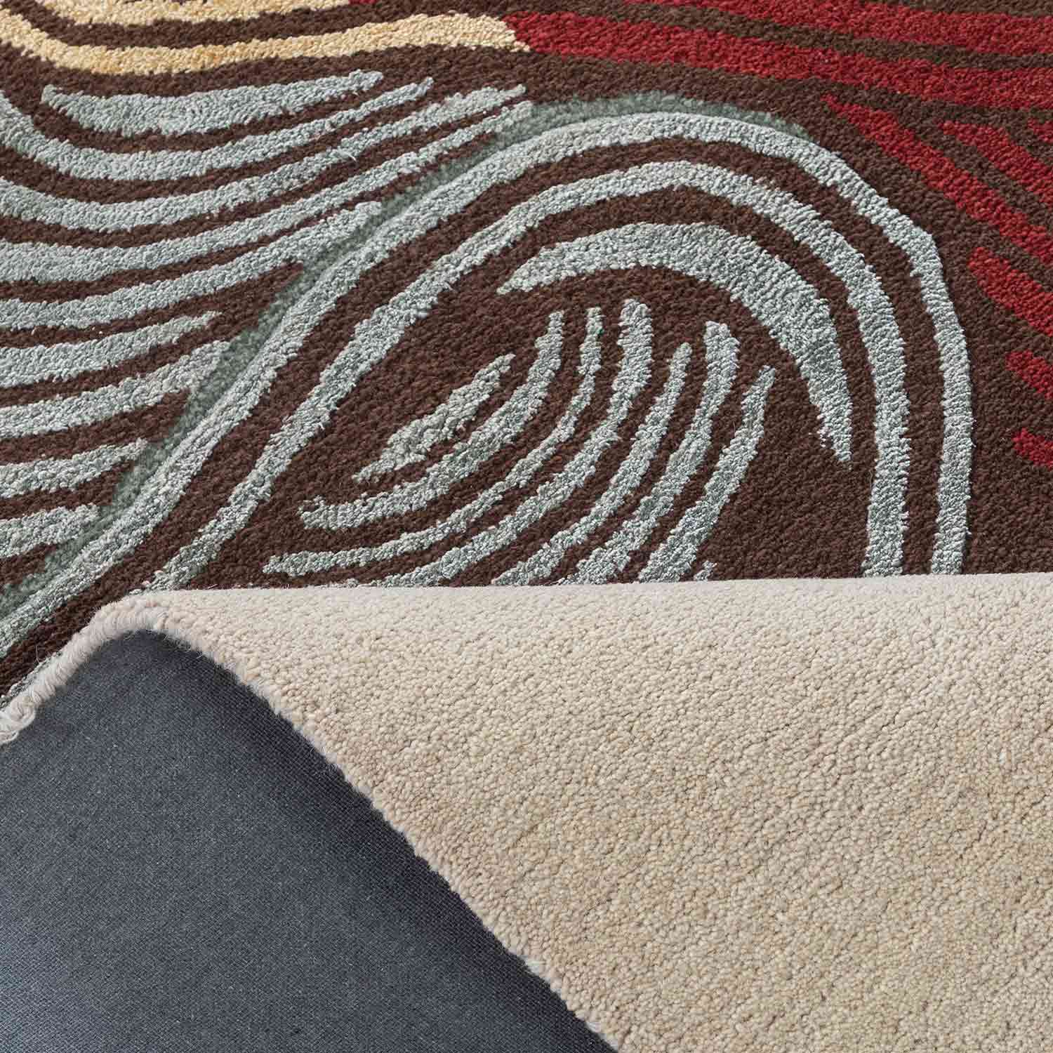 Wavy Hand Tufted Woollen And Viscose Runner