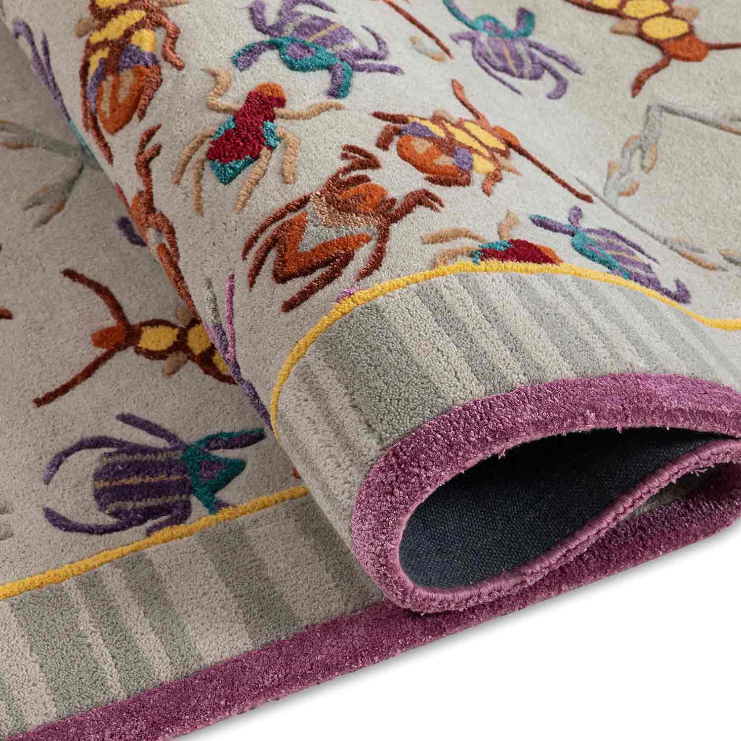 Dance Concentric Hand Tufted Woollen And Viscose Rug By Varun Rana