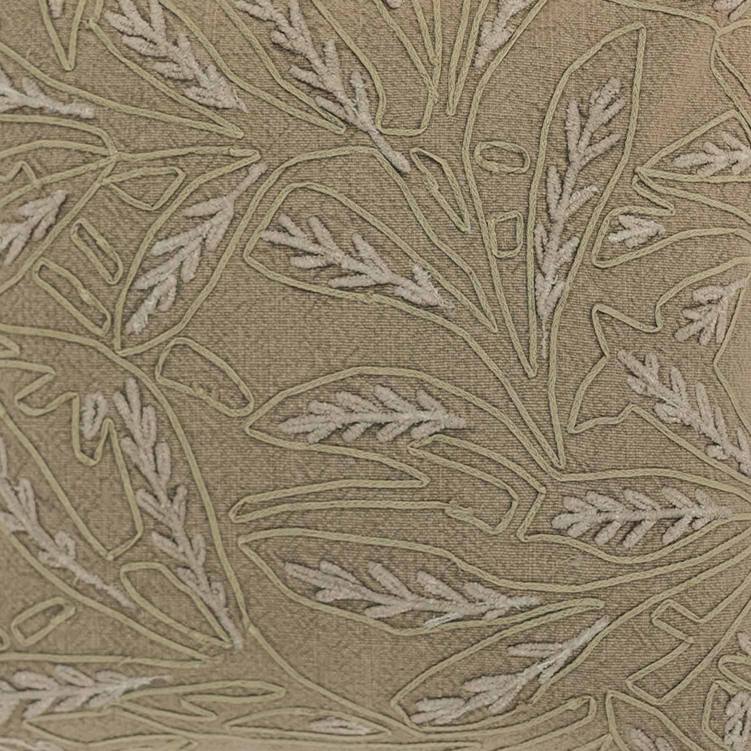 Cotton hand embroidered Fawn Lumbar Cushion Cover