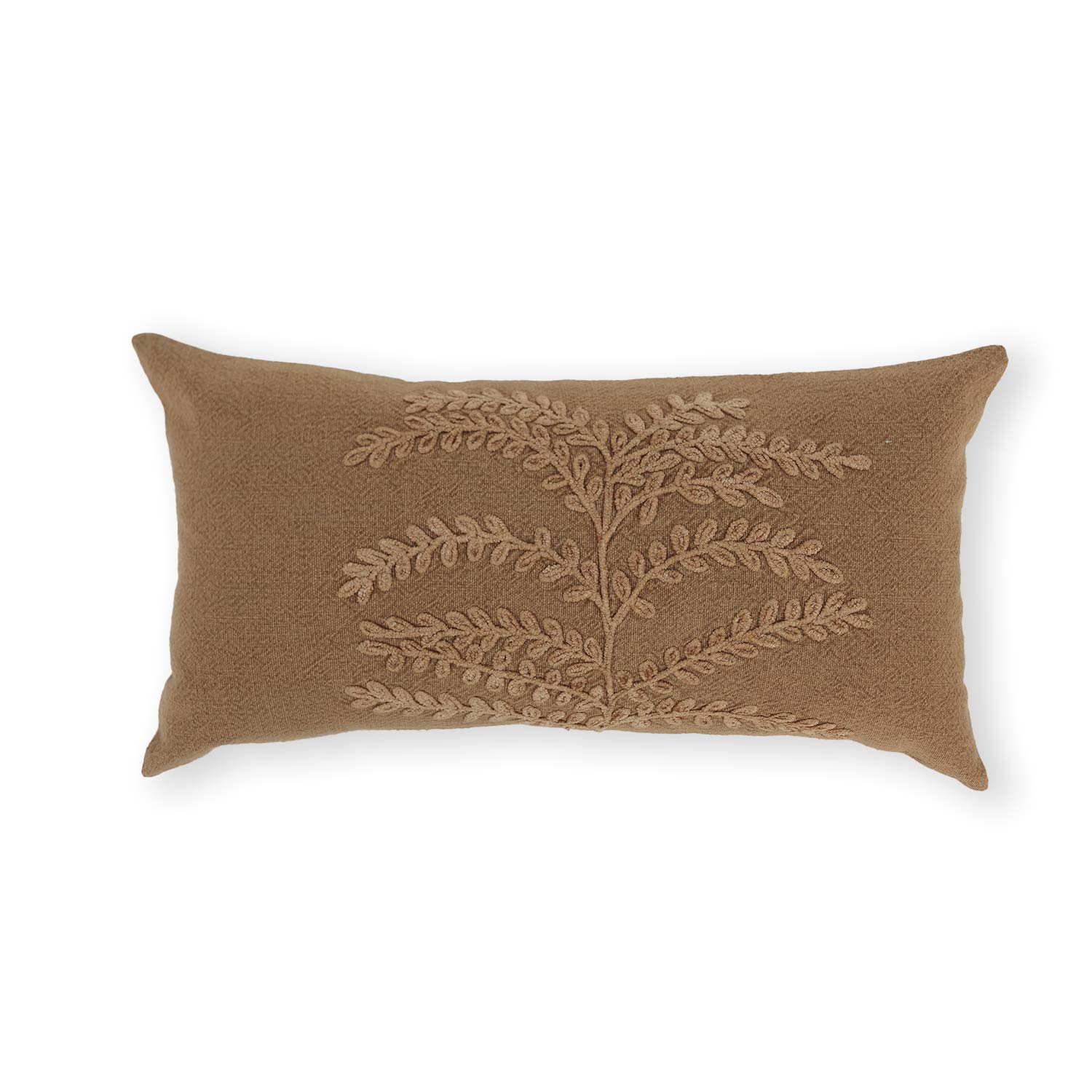 Cotton embroidered Zyra Lumbar Cushion Cover