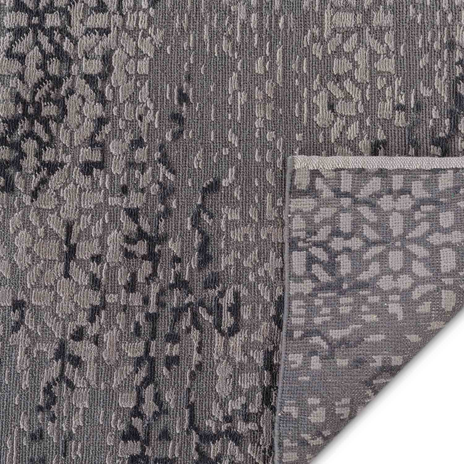 Brown-Whine Hand Knotted Woollen Rug