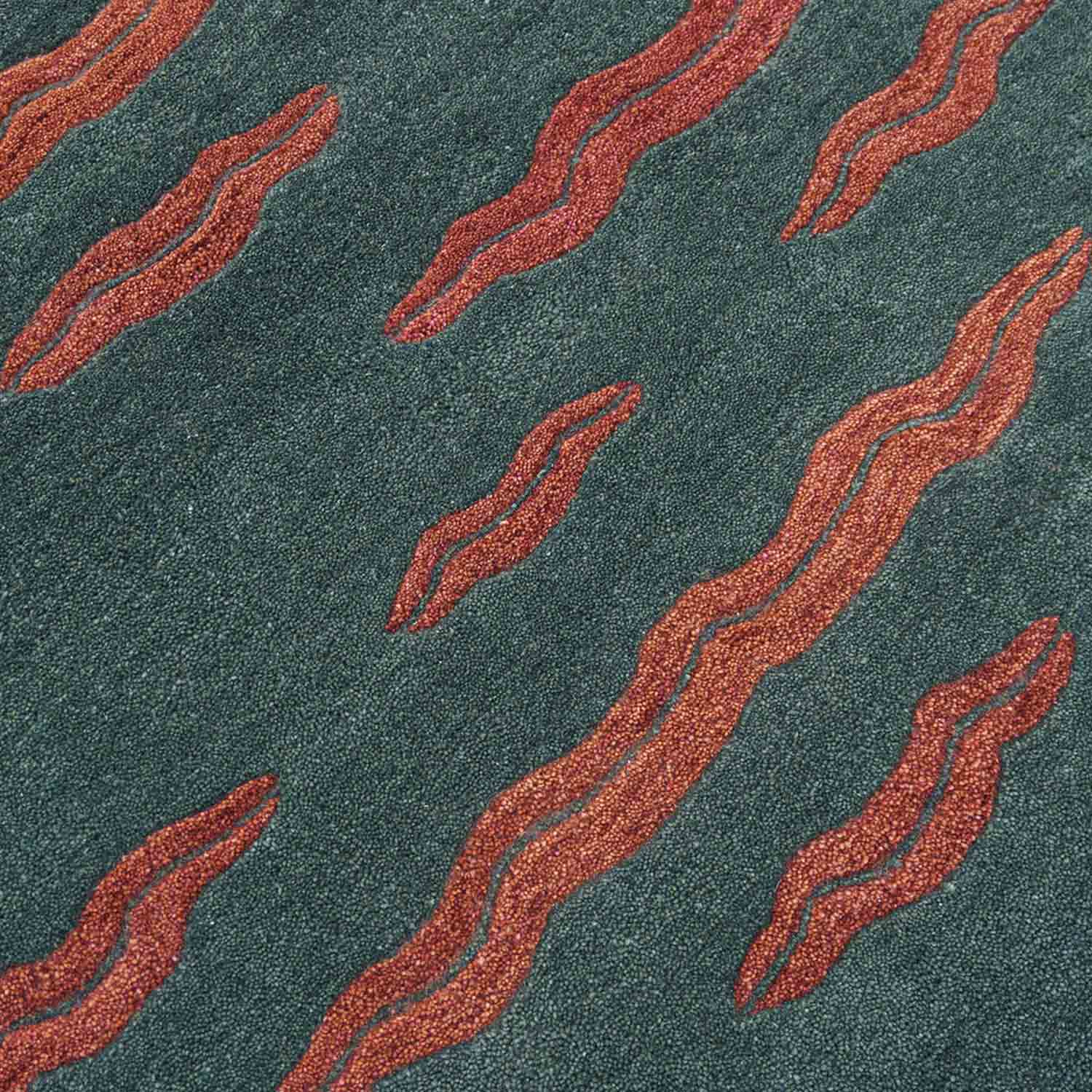 Wave length Hand Tufted Woolen Rug By Eeshan Kashyap