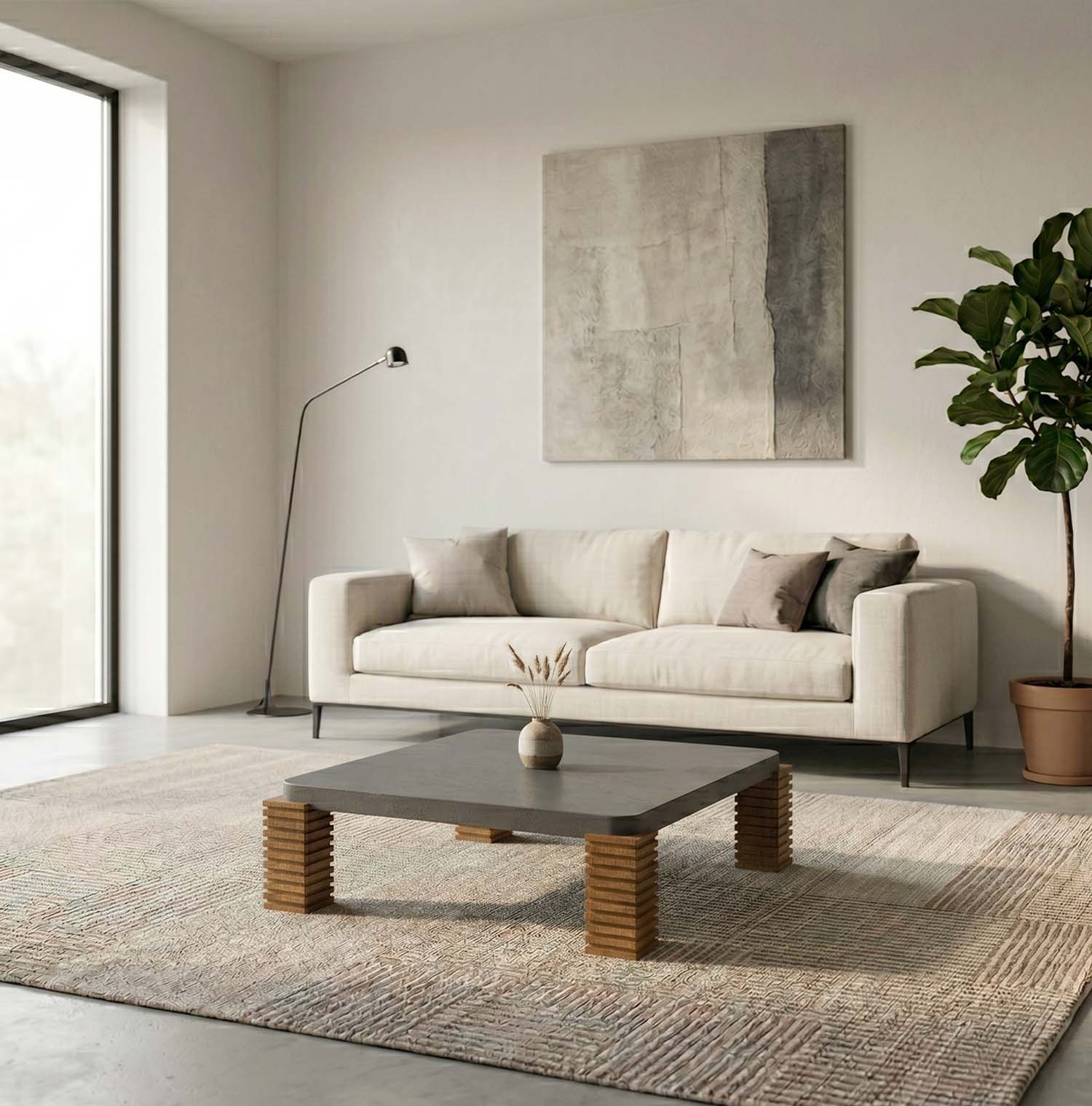 Madison Oak Coffee Table - Black