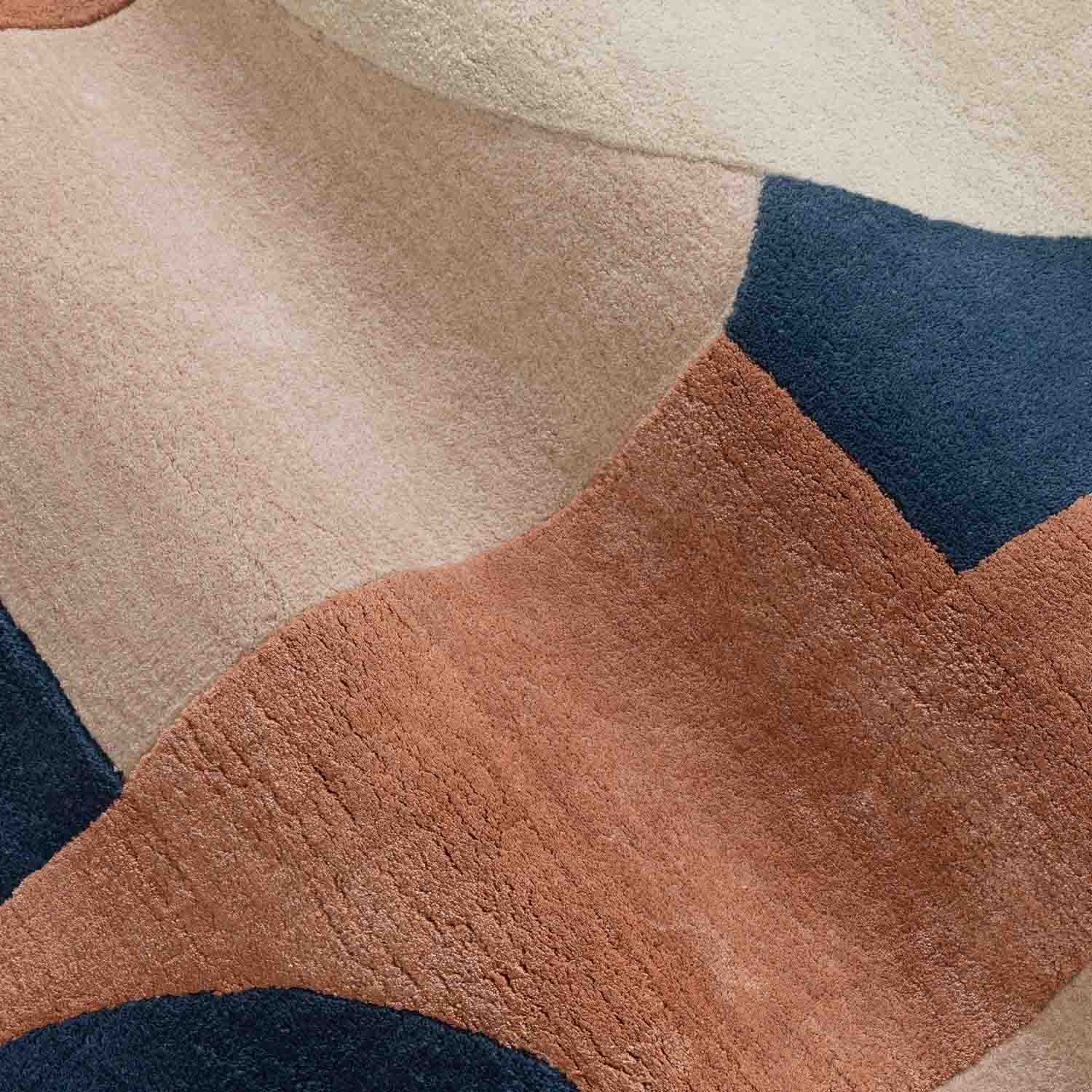 Ice-Lolly Hand Tufted Woollen And Viscose Rug