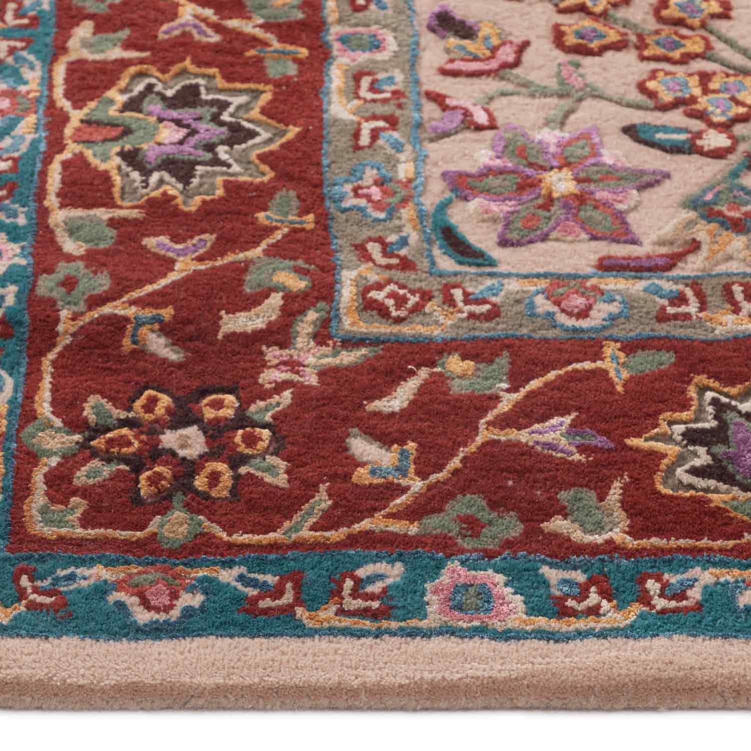 Yasmeen Hand Tufted Woollen And Viscose Rug