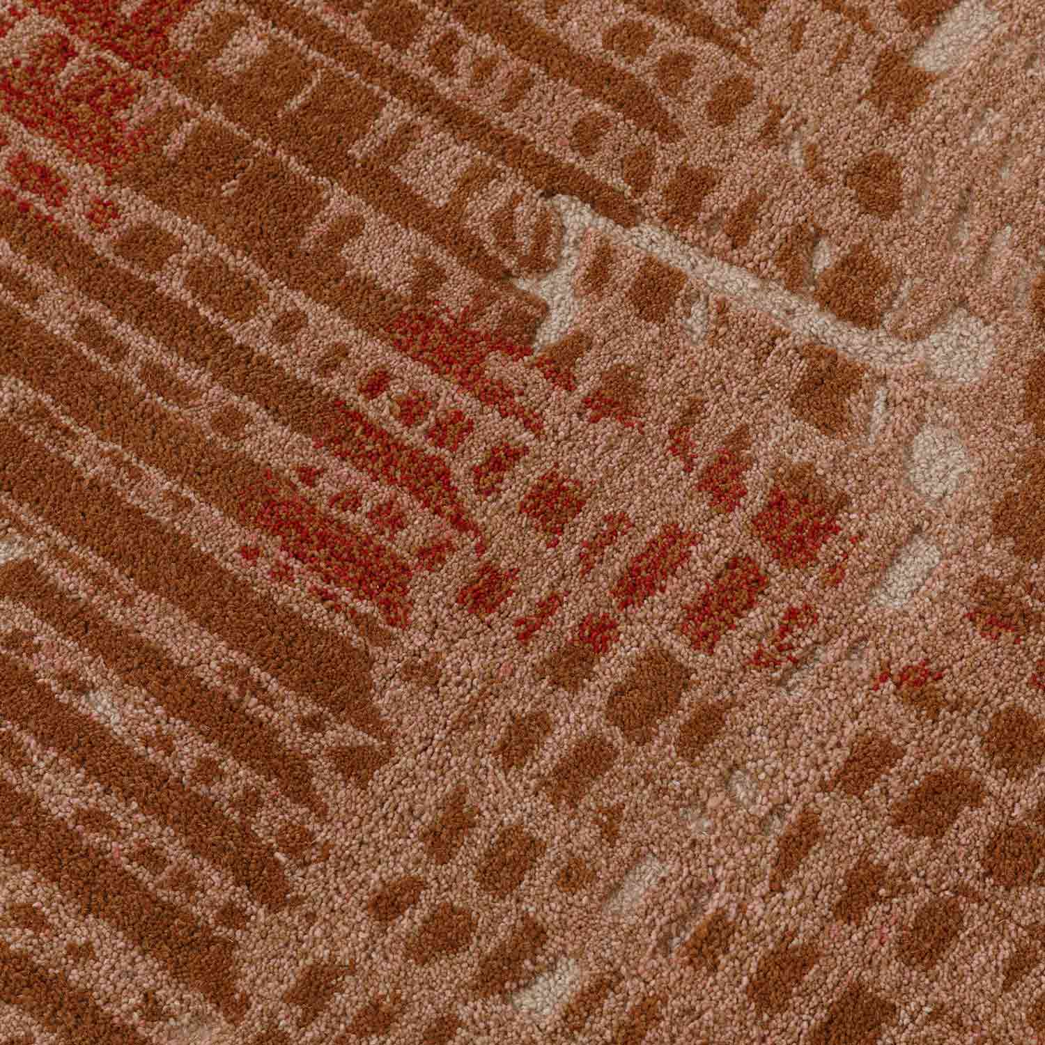 Curvature Hand Tufted Woollen And Viscose Rug