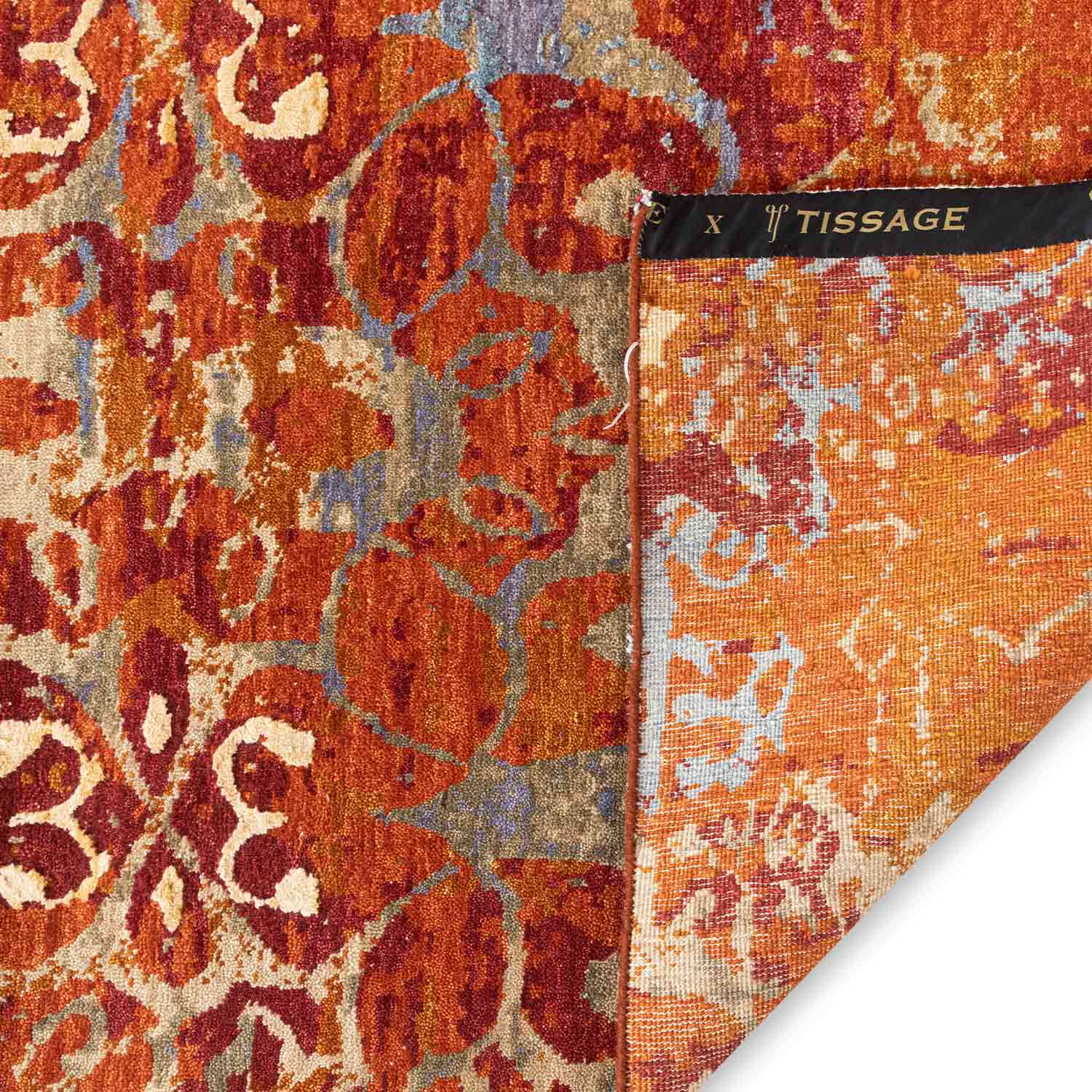 Katha Hand Knotted Woollen And Silk Rug