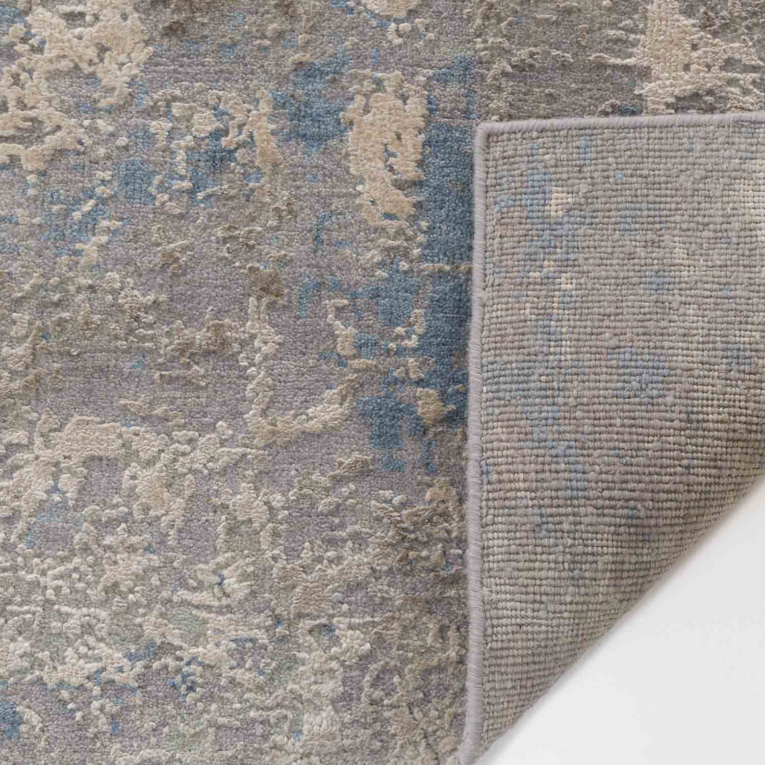 Cloudy Hand Knotted Woollen And Silk Rug