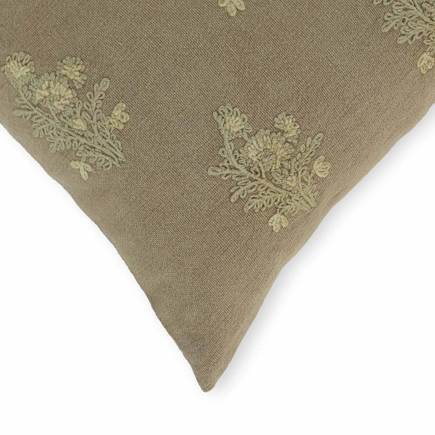 Cotton hand embroidered Kosha Lumber Cushion Cover