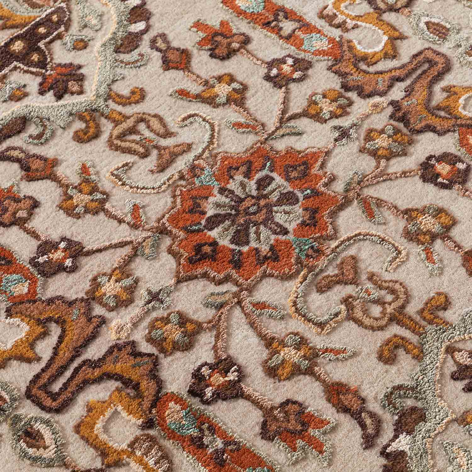 Negin Hand Tufted Woollen And Viscose Round Rug