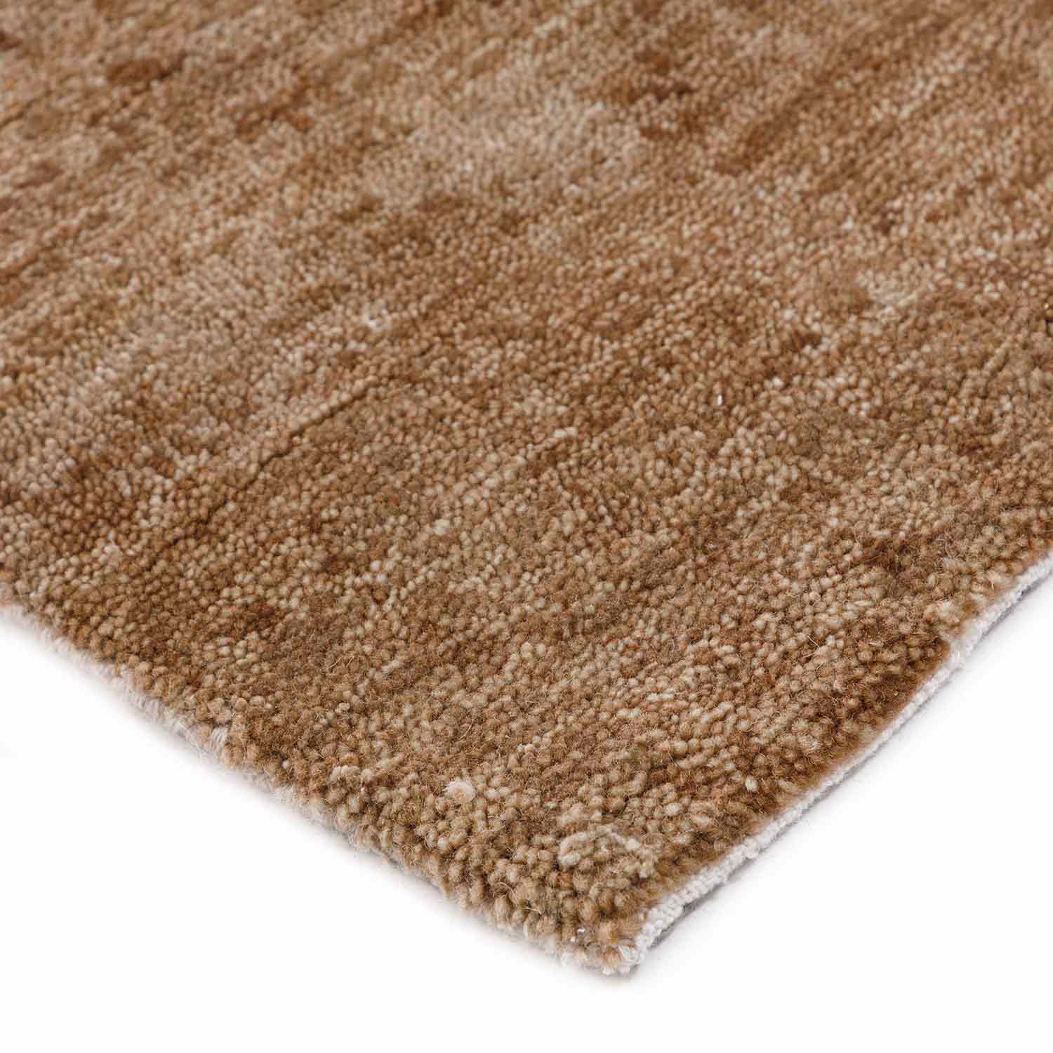 Cinnamon Hand Knotted Woollen And Silk Rug