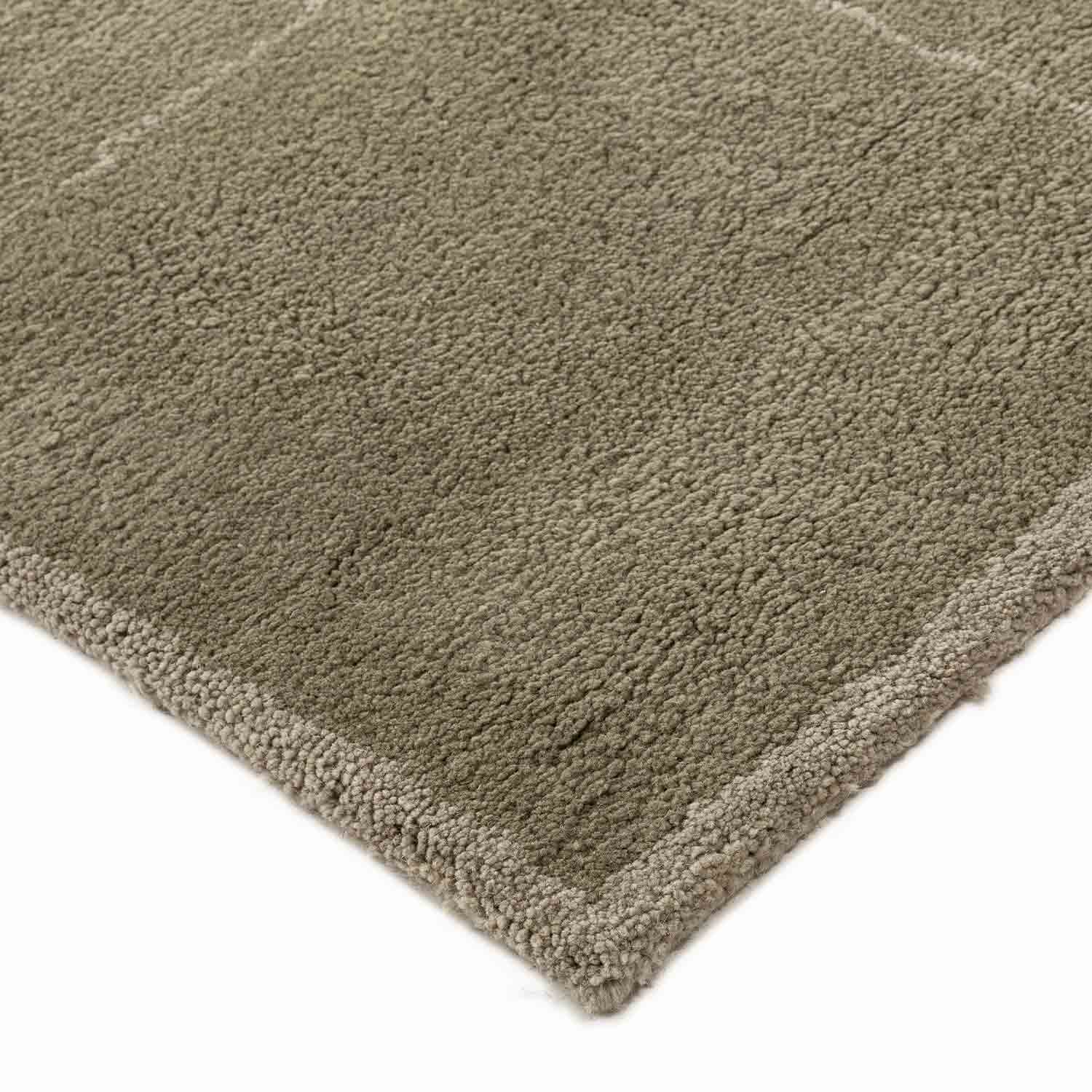 Lawn Hand Tufted Woollen And Viscose Rug