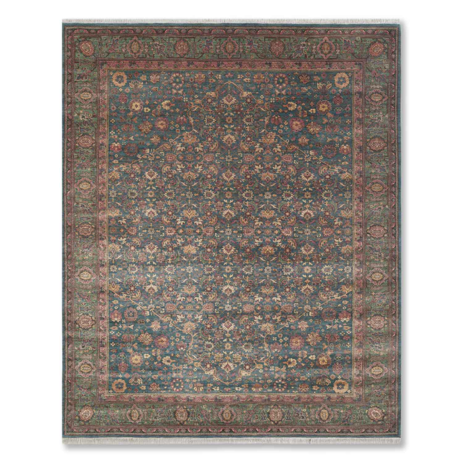 Behag Hand Knotted Woollen And Silk Rug