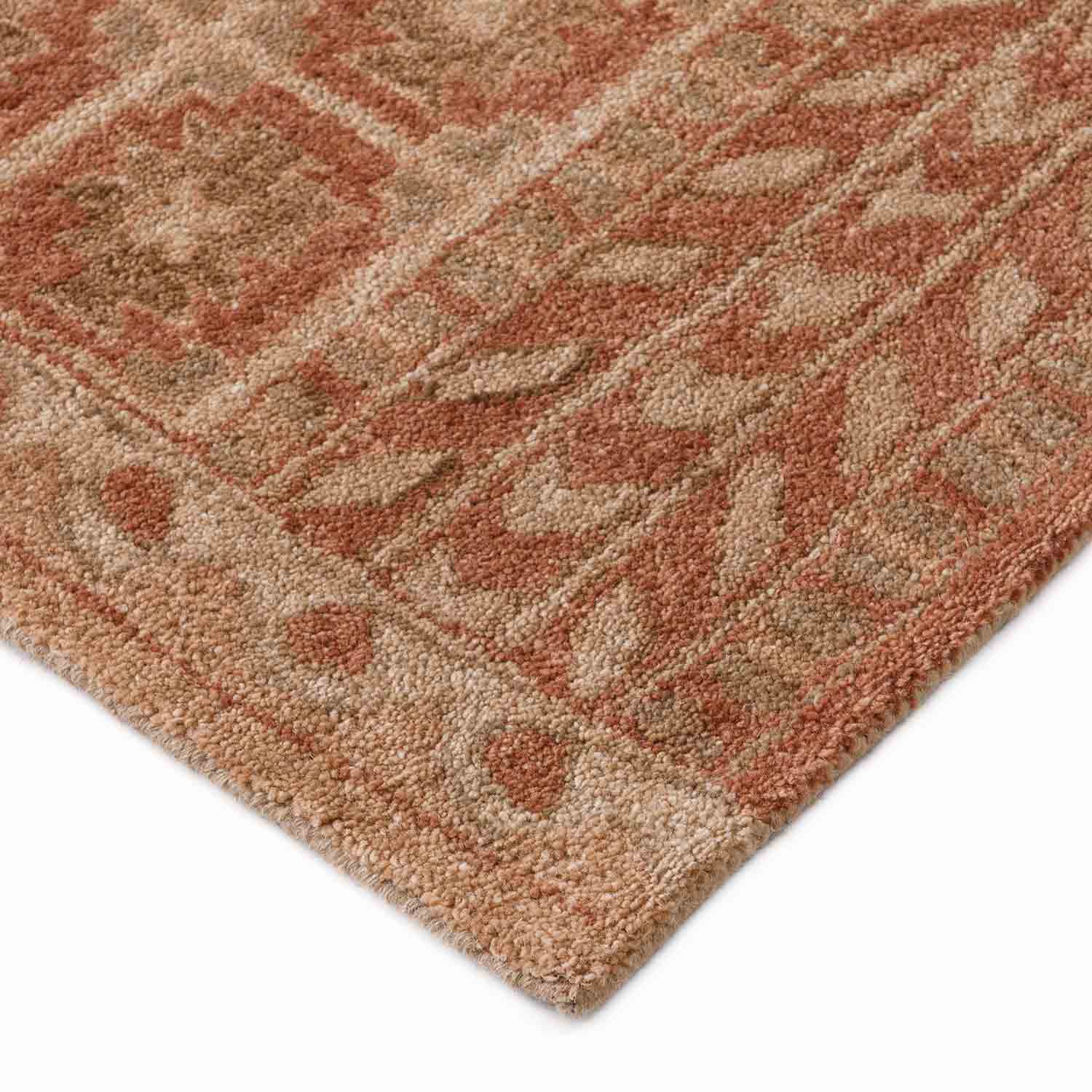 Latticed Hand Tufted Woollen And Viscose Rug