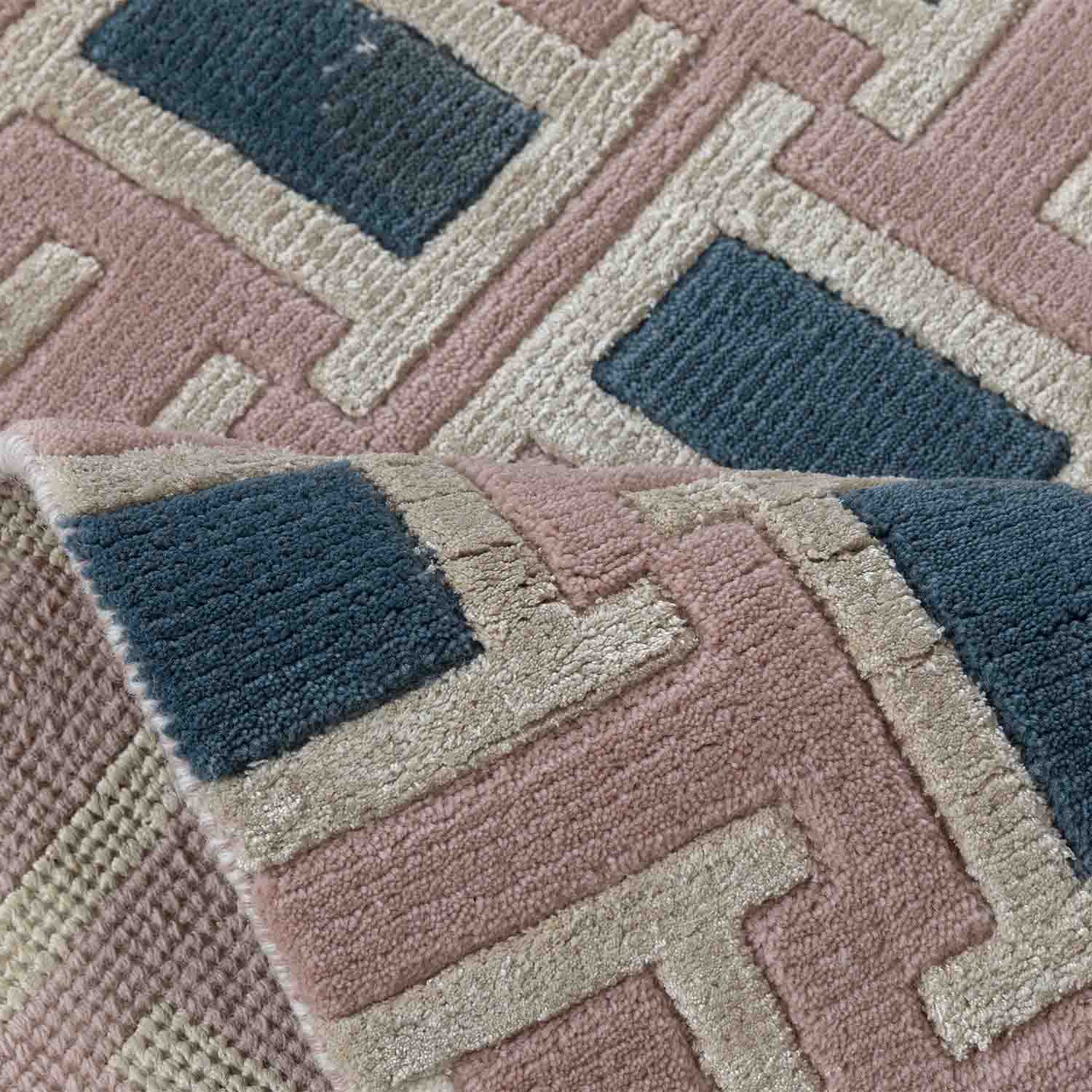 Lhasa Hand Knotted Woollen And Viscose Rug