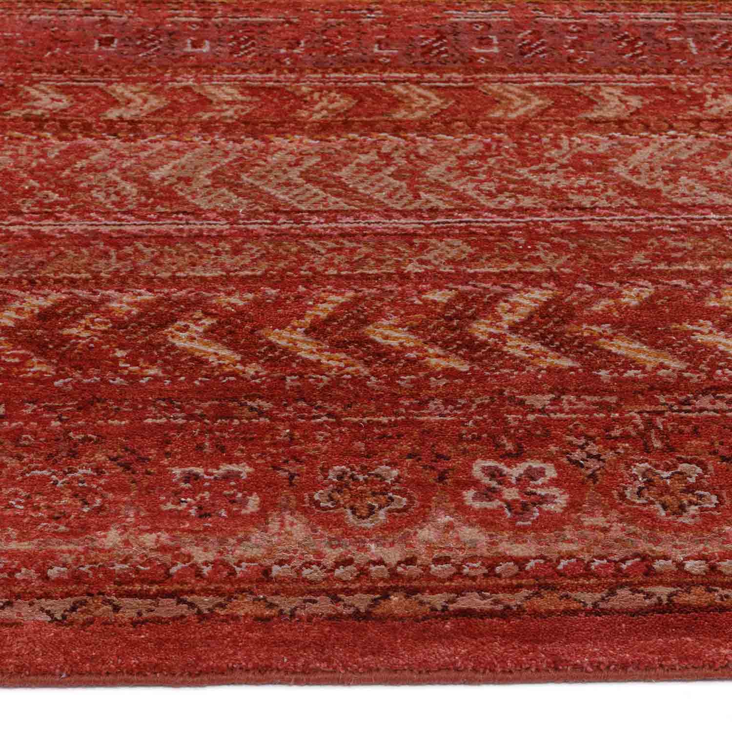 Sindoori Hand Knotted Woollen And Viscose Rug By Tarun Tahiliani