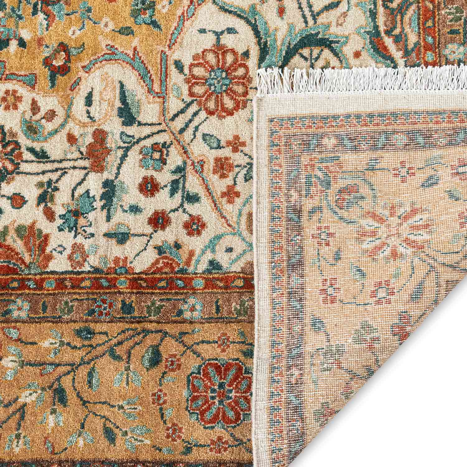 Kashan Hand Knotted Woollen Rug