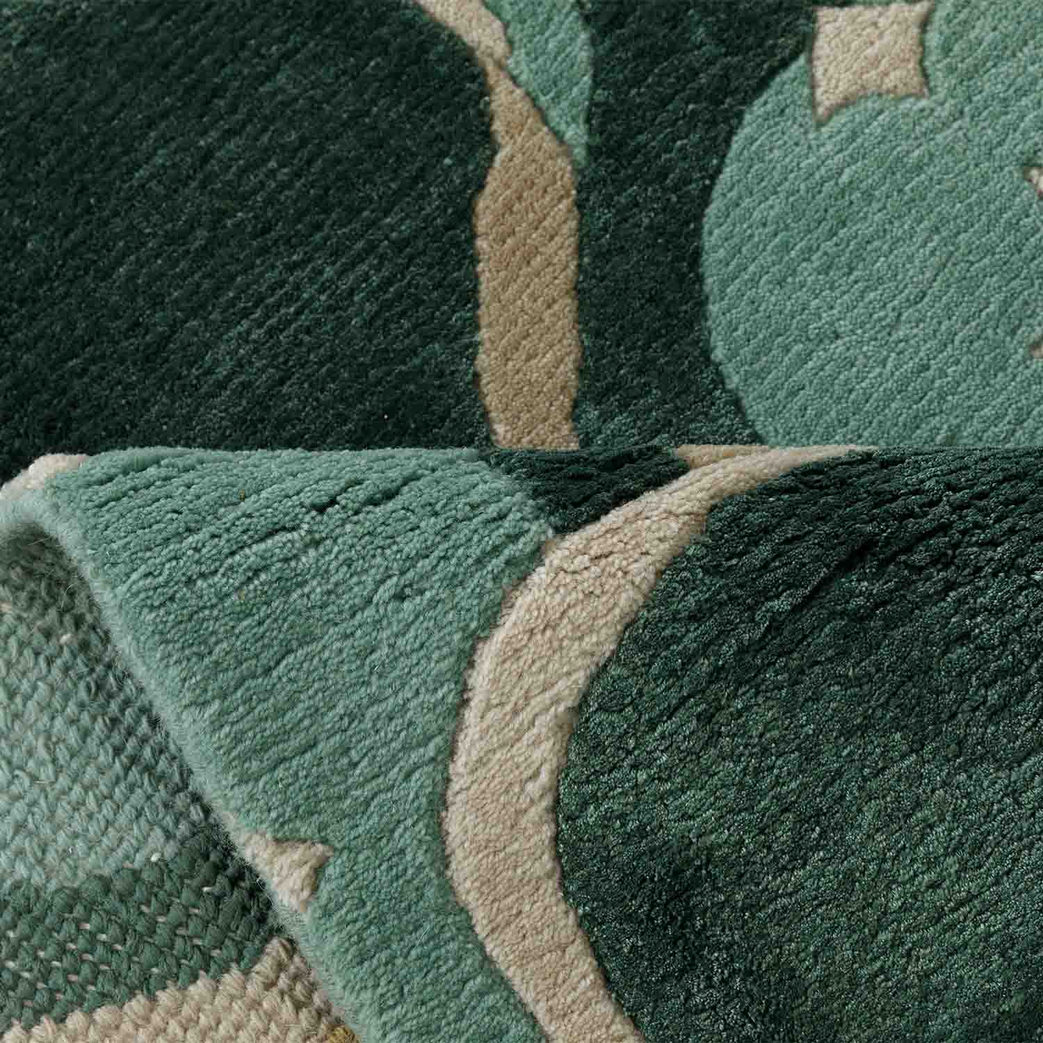 Gyantse Hand Knotted Woollen And Viscose Rug