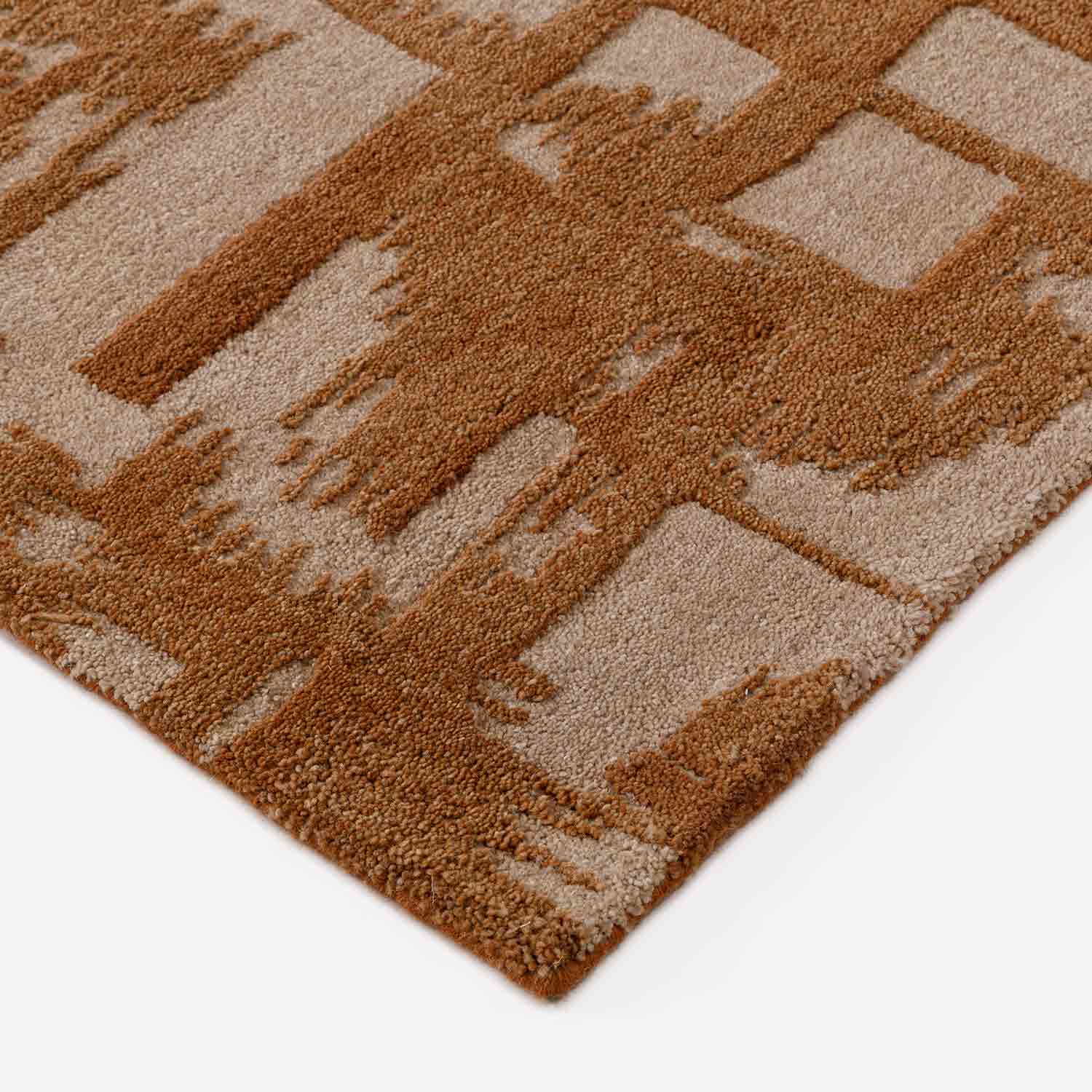 Brickhaven Hand Tufted Woollen And Viscose Rug