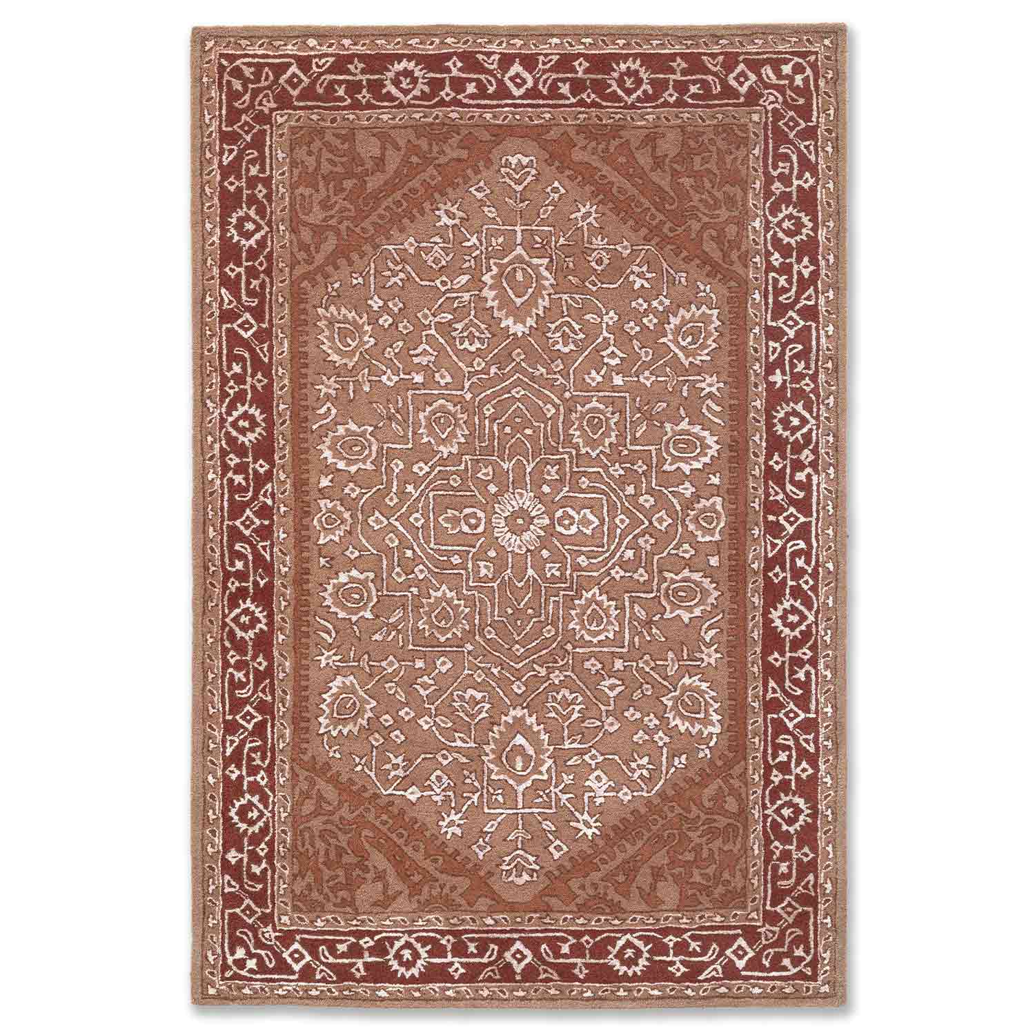 Aurang Hand Tufted Woolen And Viscose Rug