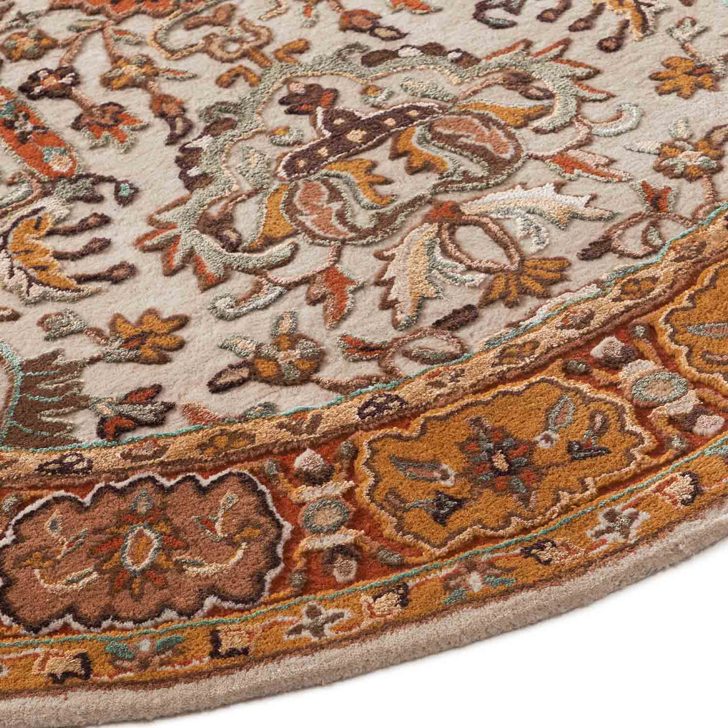 Negin Hand Tufted Woollen And Viscose Round Rug