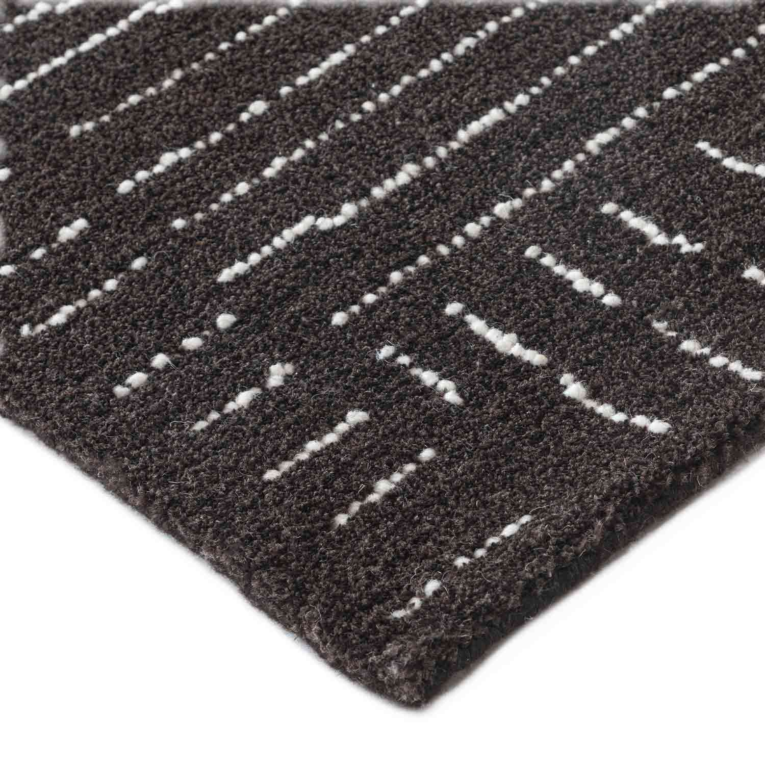 Titanium Hand Tufted Woollen And Viscose Rug