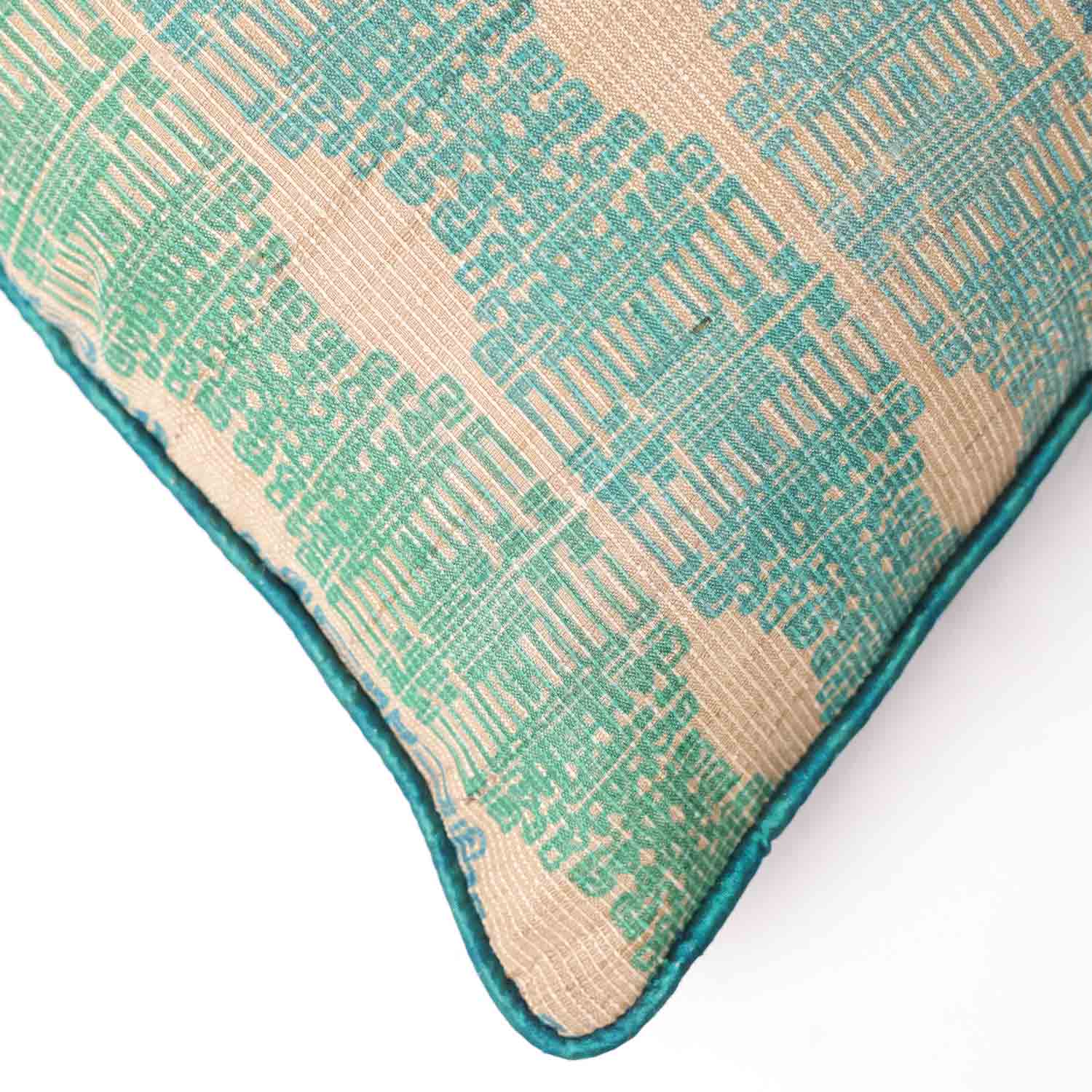 Fiortan Tassar Silk Digital Printed Cushion Cover By Mariella Ienna