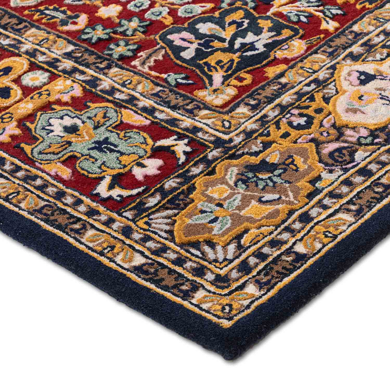 Rumia Hand Tufted Woollen And Viscose Rug