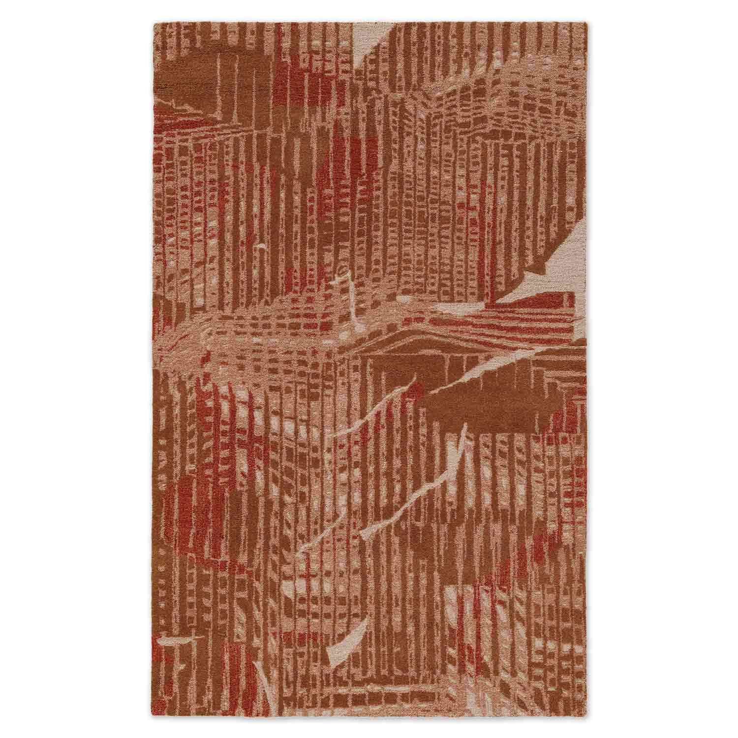 Curvature Hand Tufted Woollen And Viscose Rug