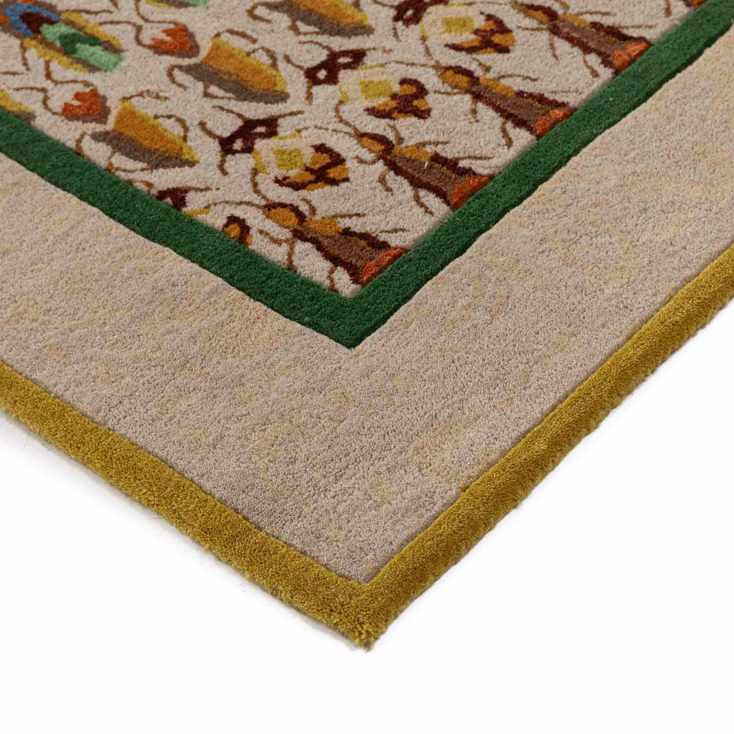 Orderly Queue Hand Tufted Woollen And Viscose Rug By Varun Rana