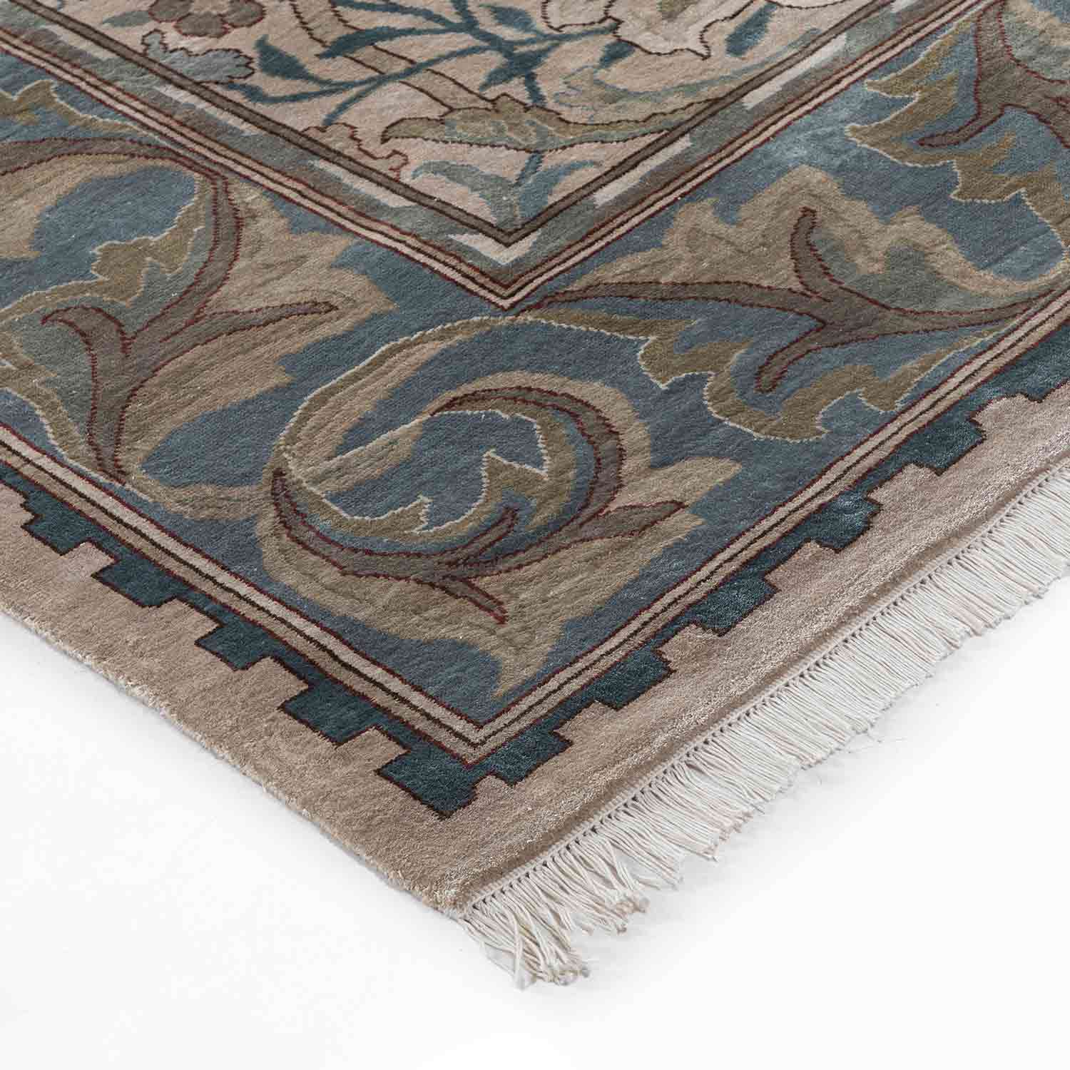 Rosewood Hand Knotted Silk Rug