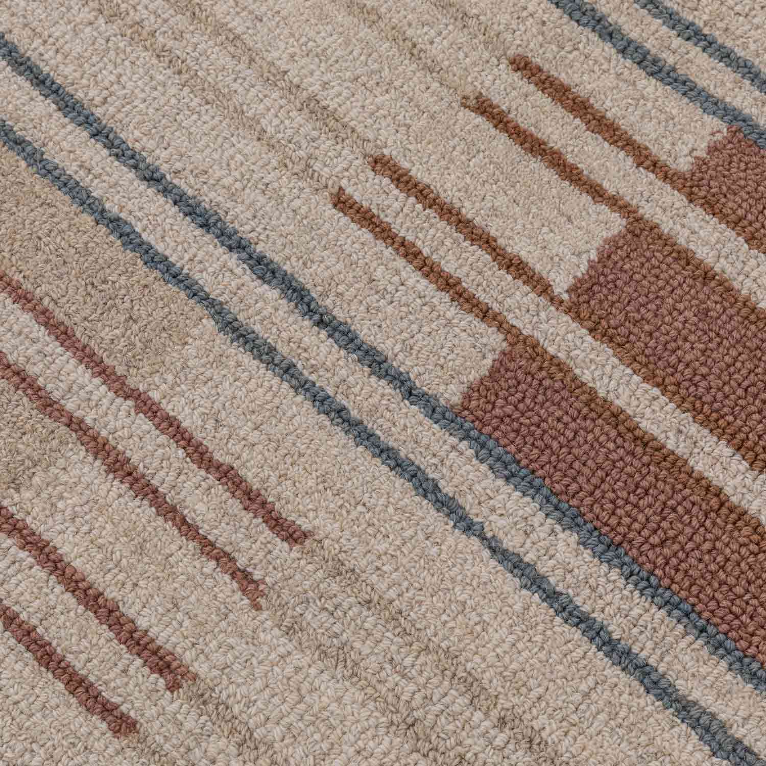 Motion Blur Hand Tufted Woollen And Viscose Rug