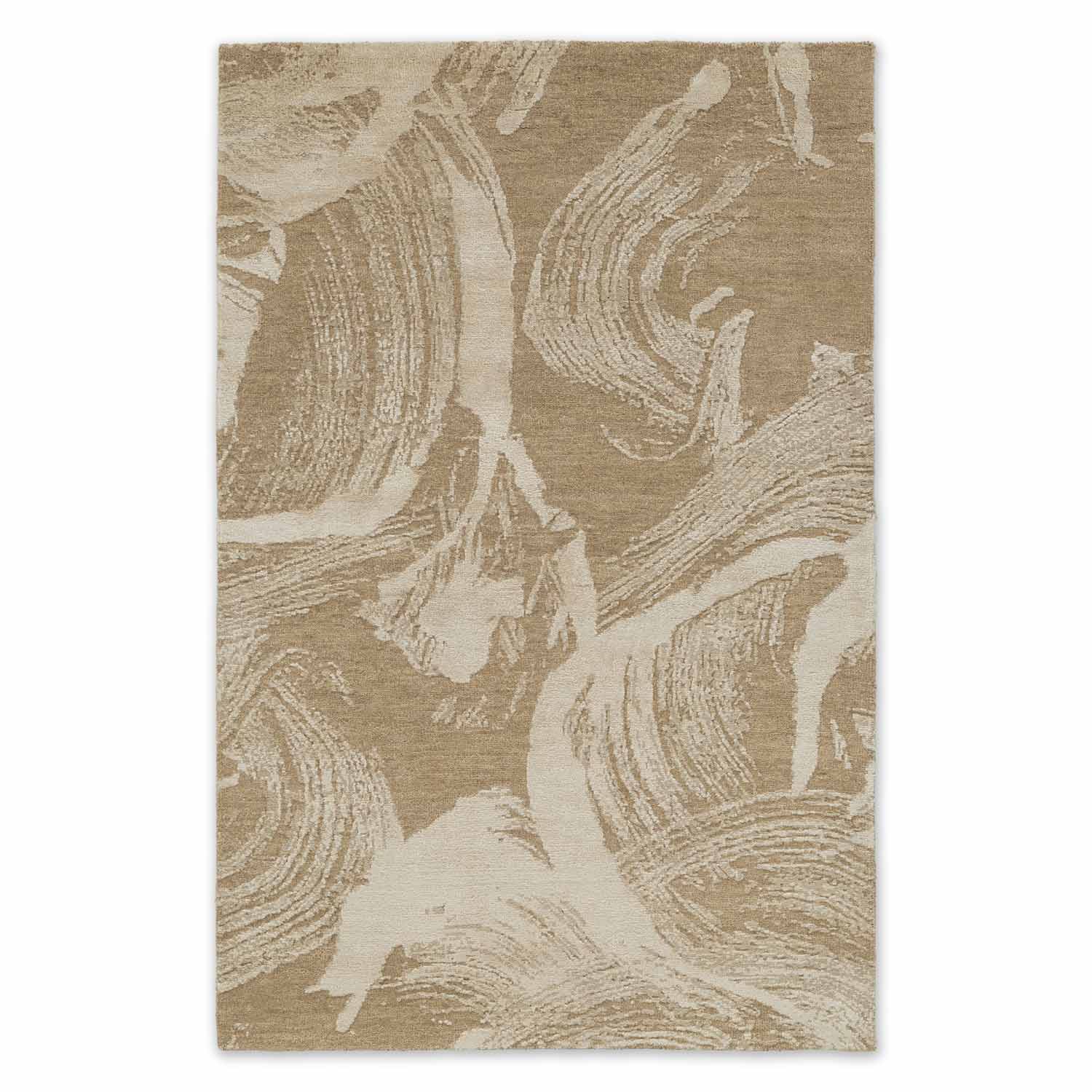 Dunip Hand Knotted Woollen And Bamboo Silk Rug
