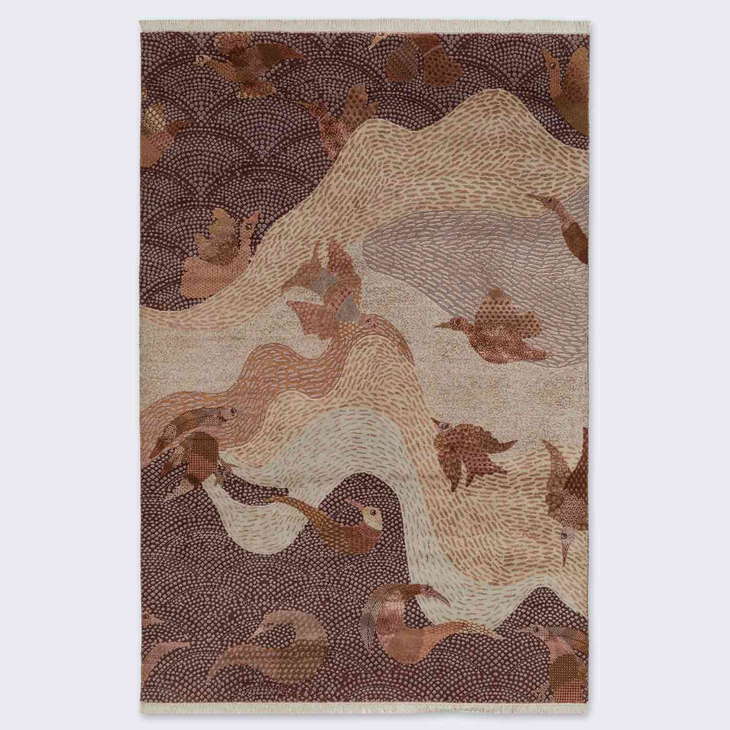 Udaan Hand Knotted Woollen And Viscose Rug