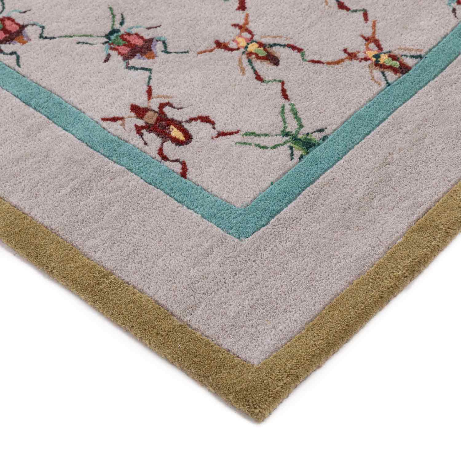 Filigree Feelers Hand Tufted Woollen And Viscose Rug By Varun Rana