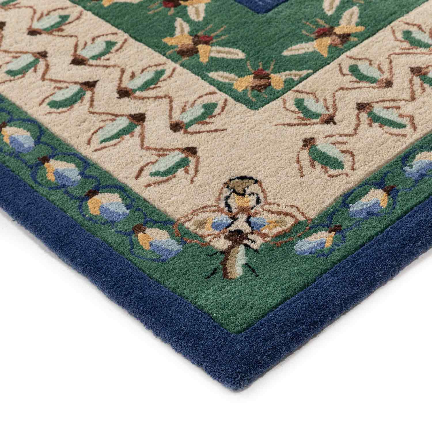 Lapiz Mosaic Hand Tufted Woollen And Viscose Rug By Varun Rana