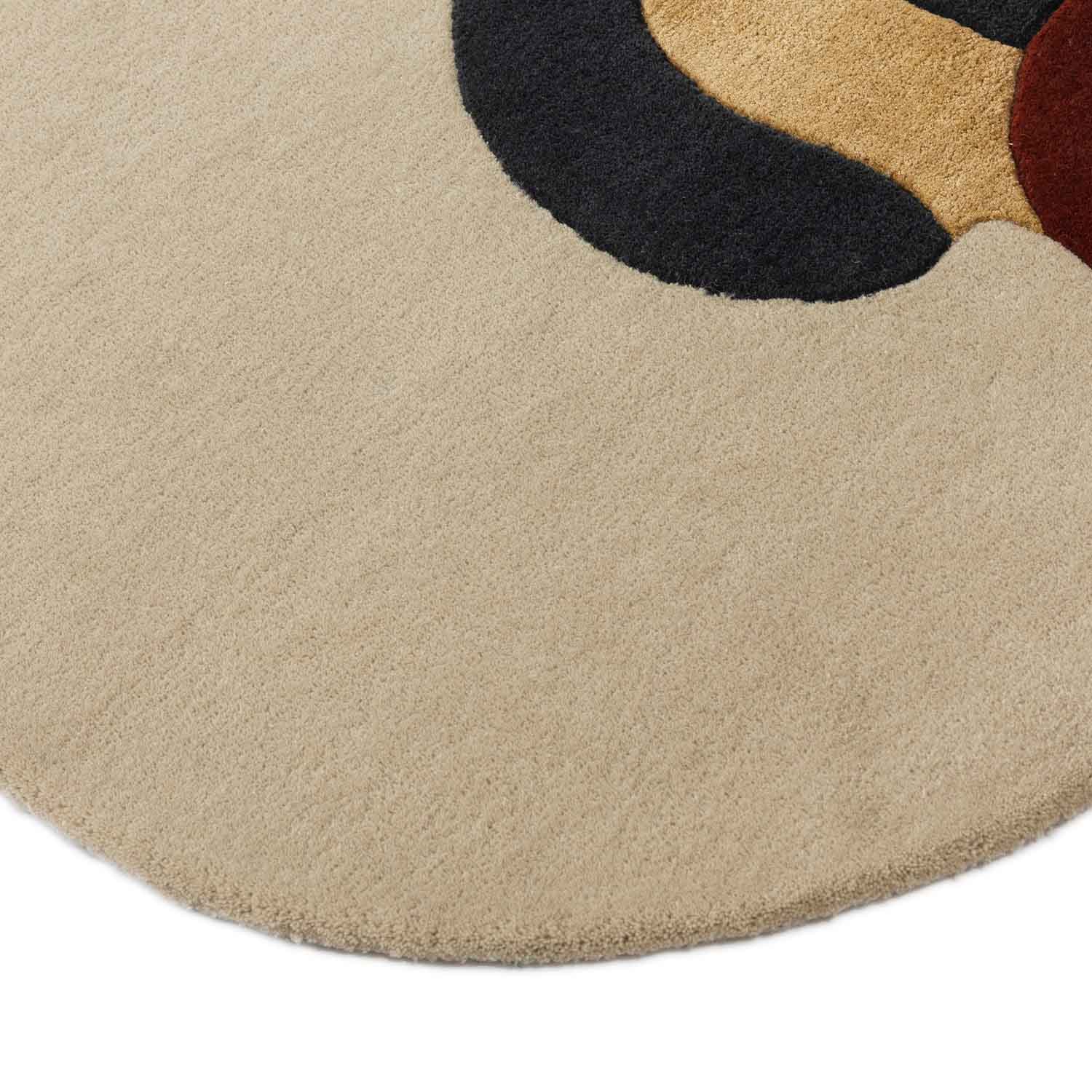Tikli Hand Tufted Woollen And Viscose Rug