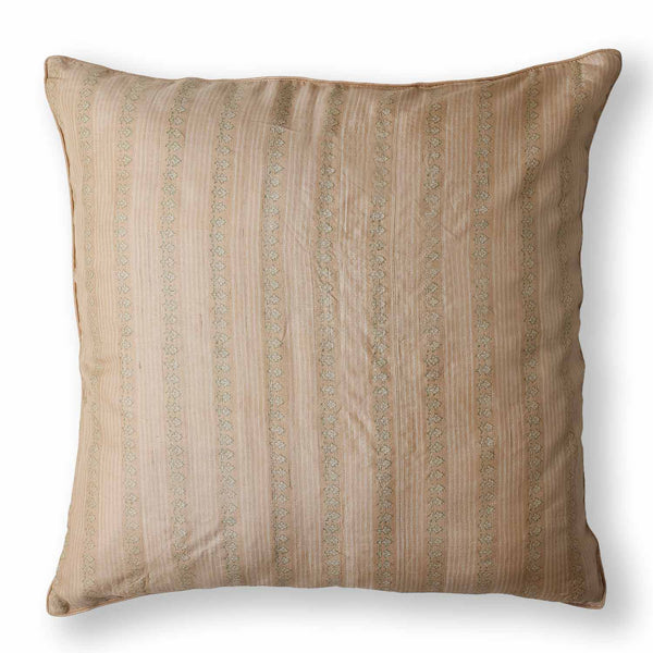 Amal silk block printed cushion cover by Obeetee - full view