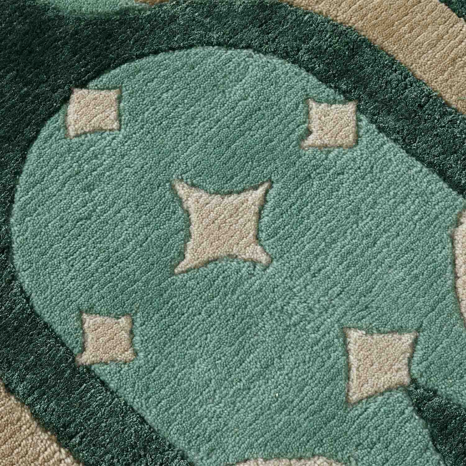 Gyantse Hand Knotted Woollen And Viscose Rug