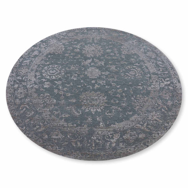 Oyal Hand Knotted Wool And Viscose Round Rug