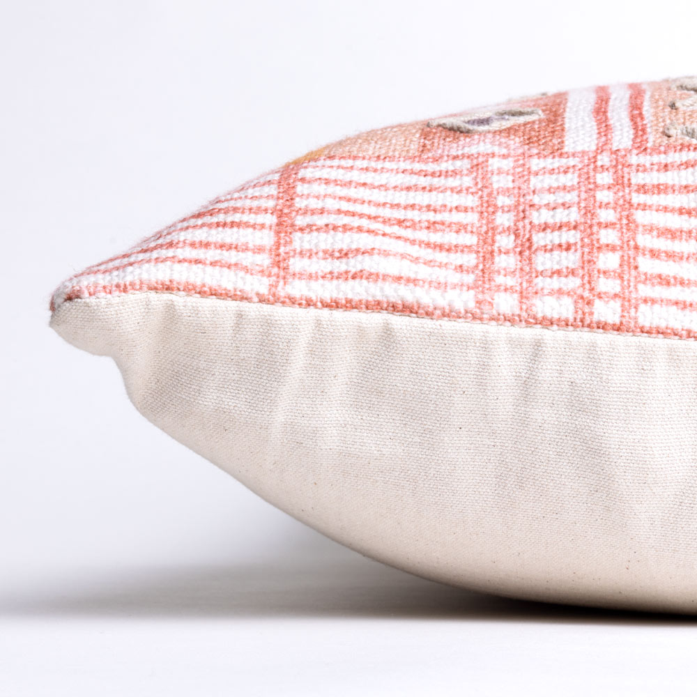 Amra Printed and Embroidered Cushion Cover