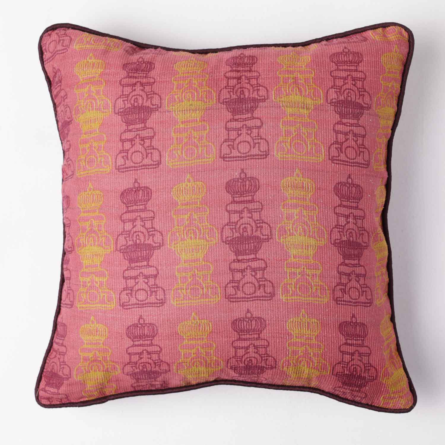 Varusta Tassar Silk Digital Printed Cushion Cover By Mariella Ienna